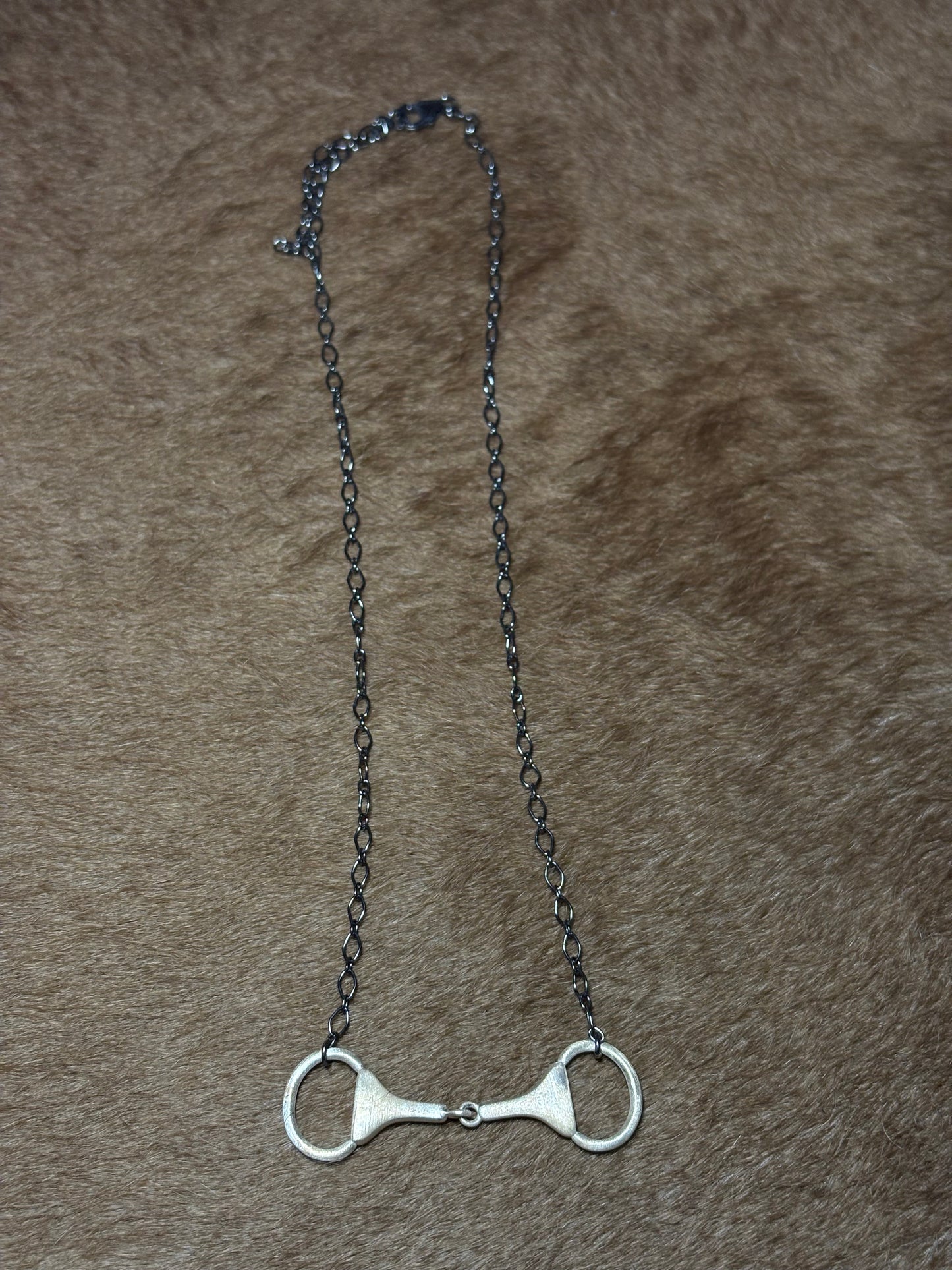 18-20" Sterling Horse Bit Necklace