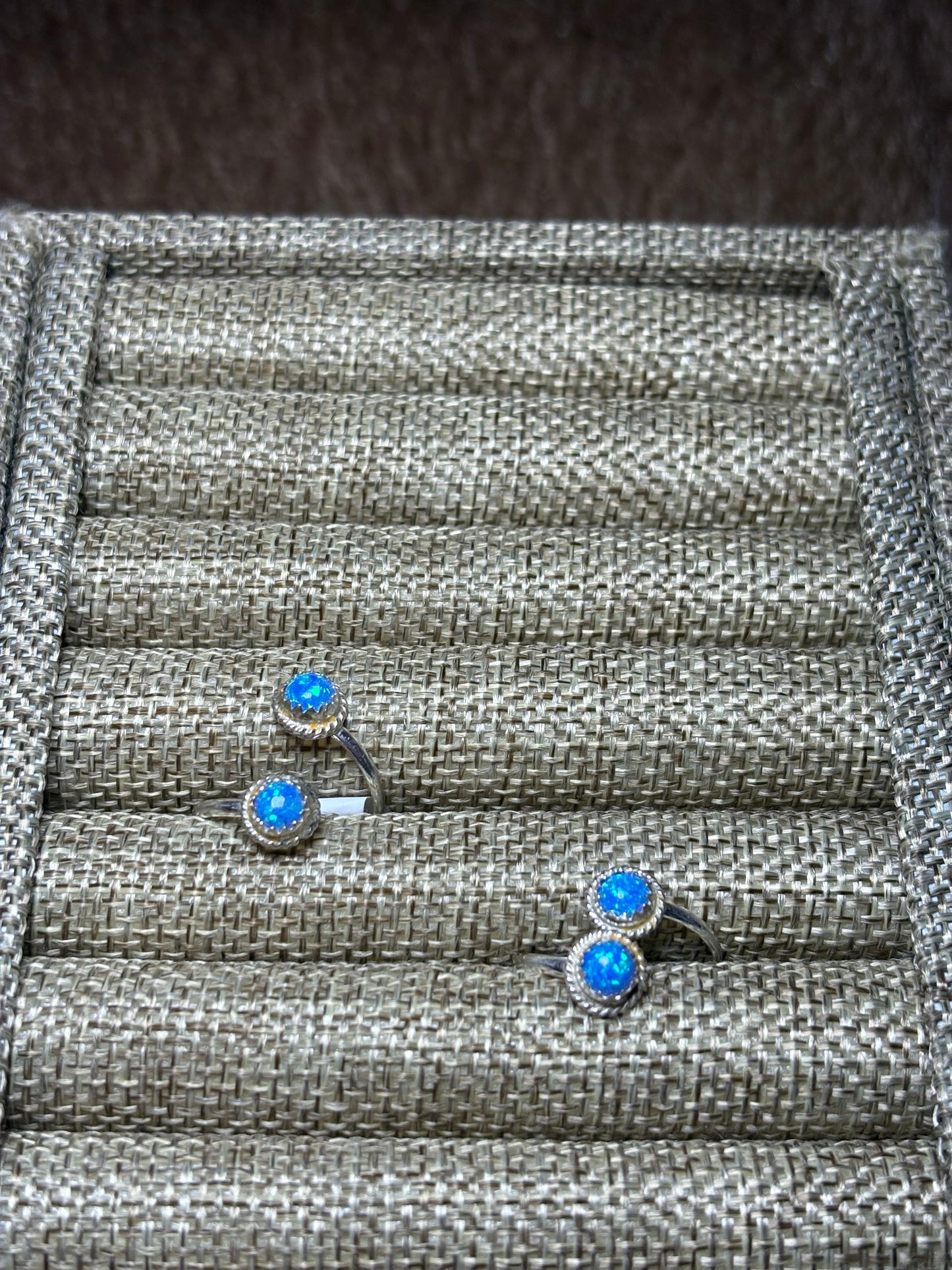 Blue Opal Adjustable Ring