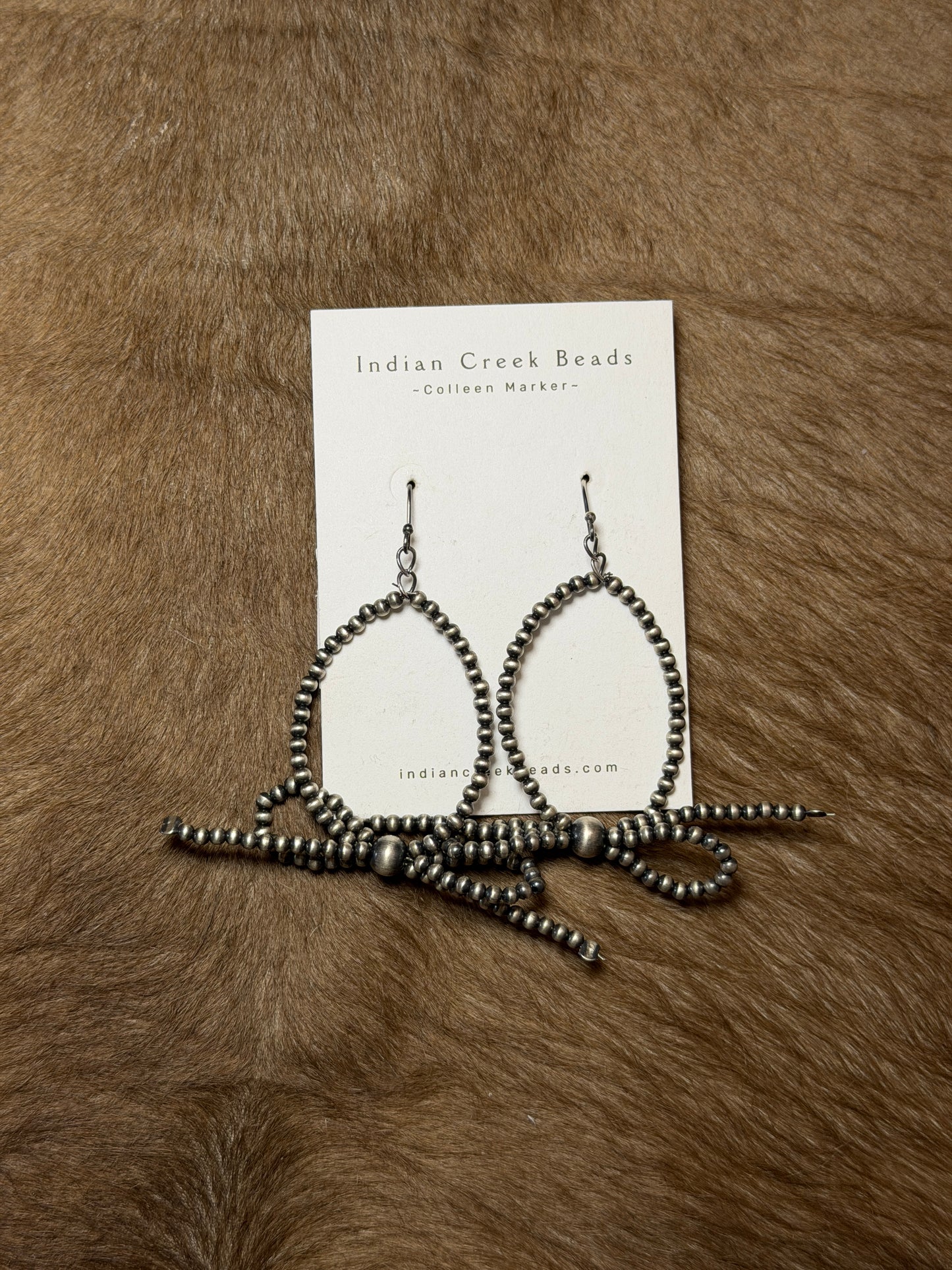 Bow Hoop Earrings