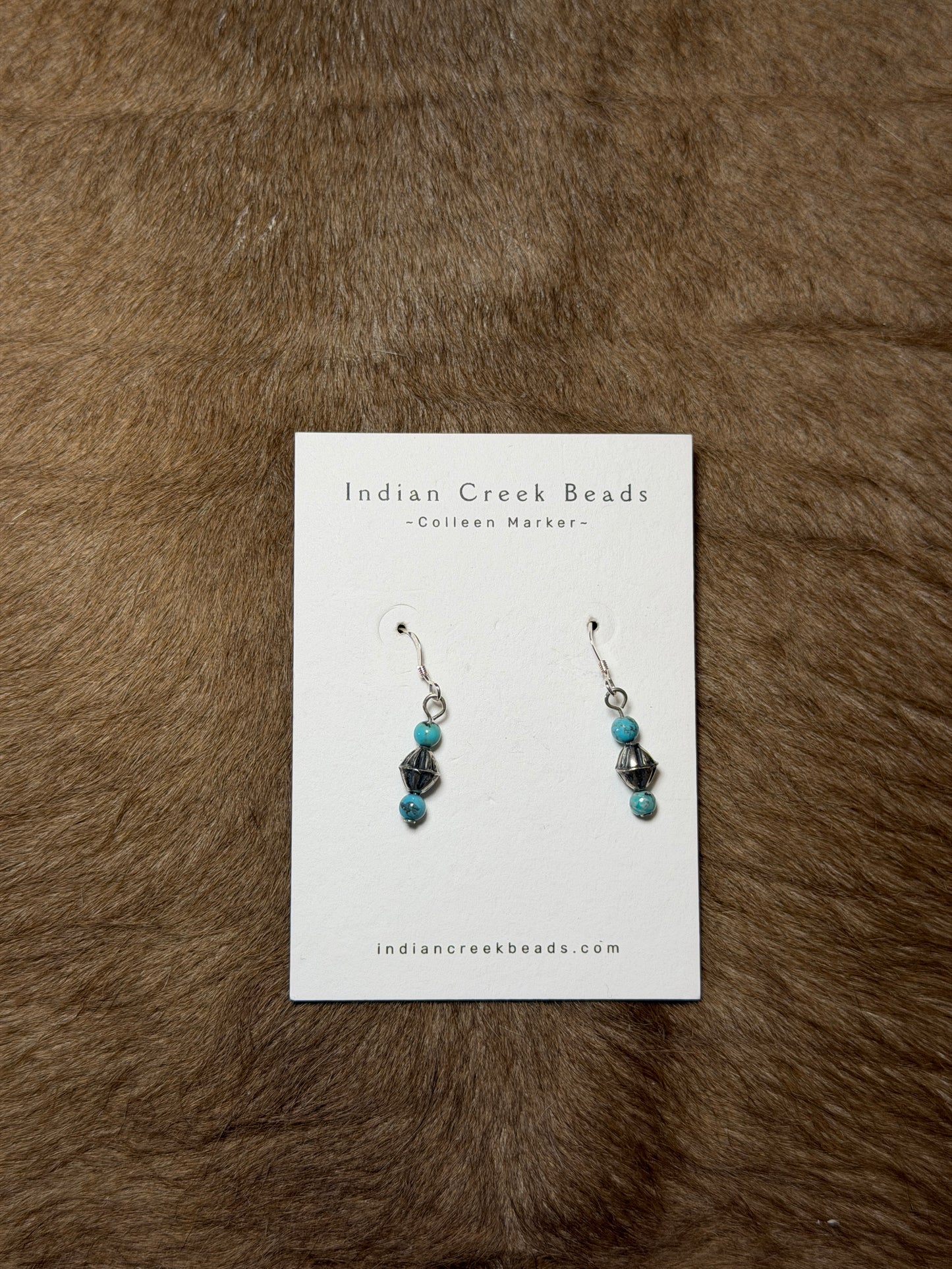 Turquoise & Pearl Earrings