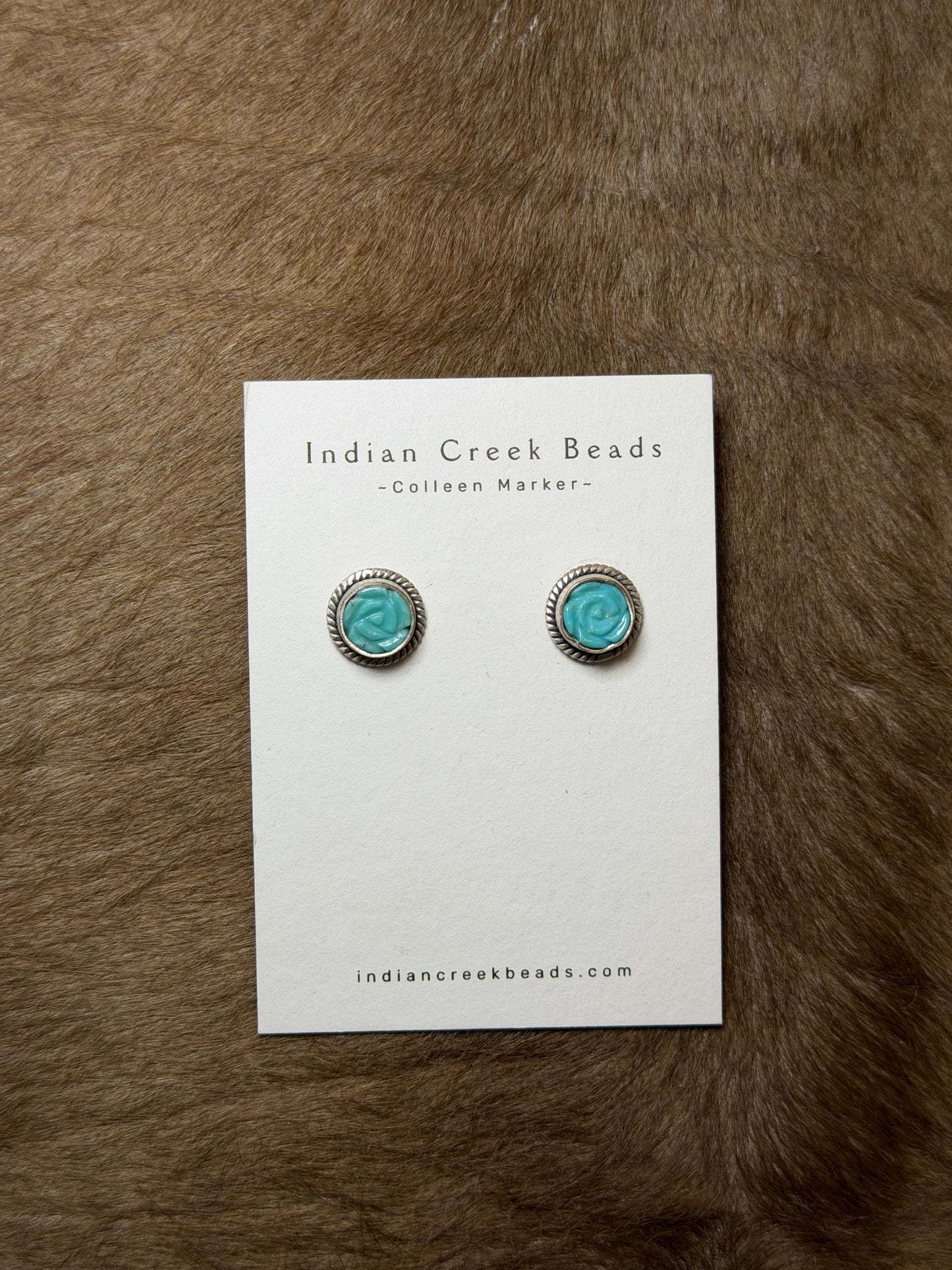 Turquoise Flower Earrings