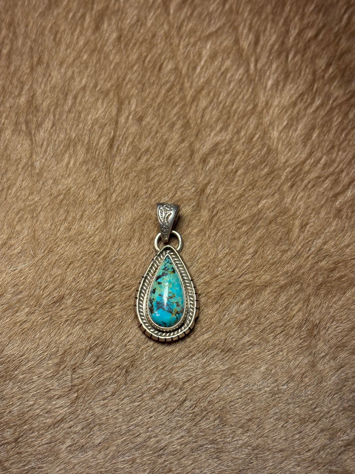 Turquoise Matrix Pendant