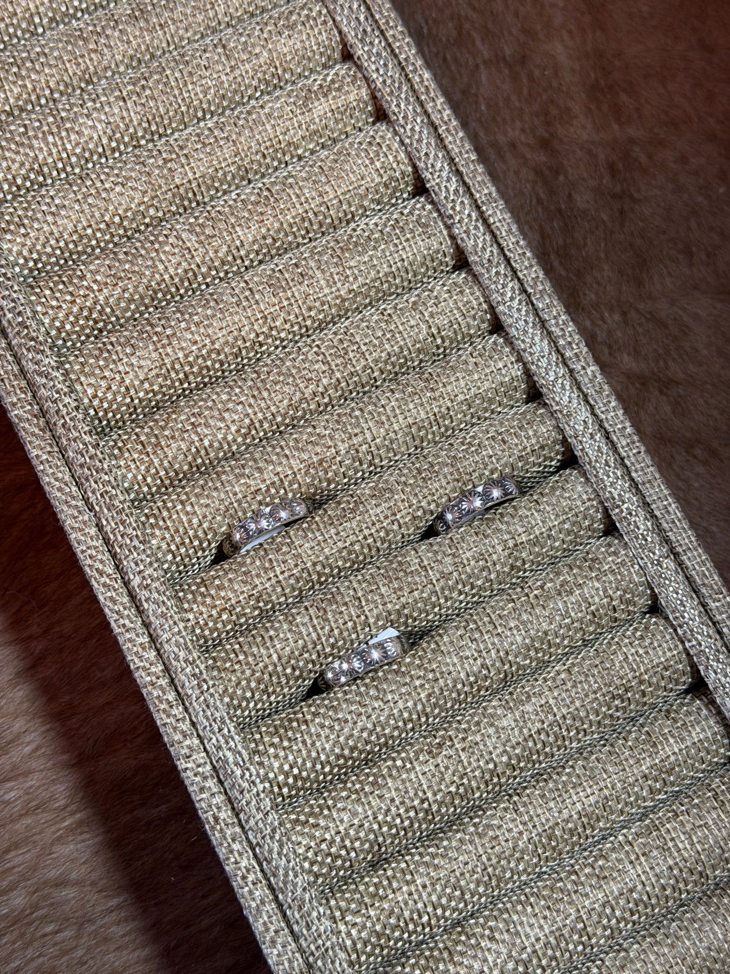 Starburst Sterling Stacker Ring