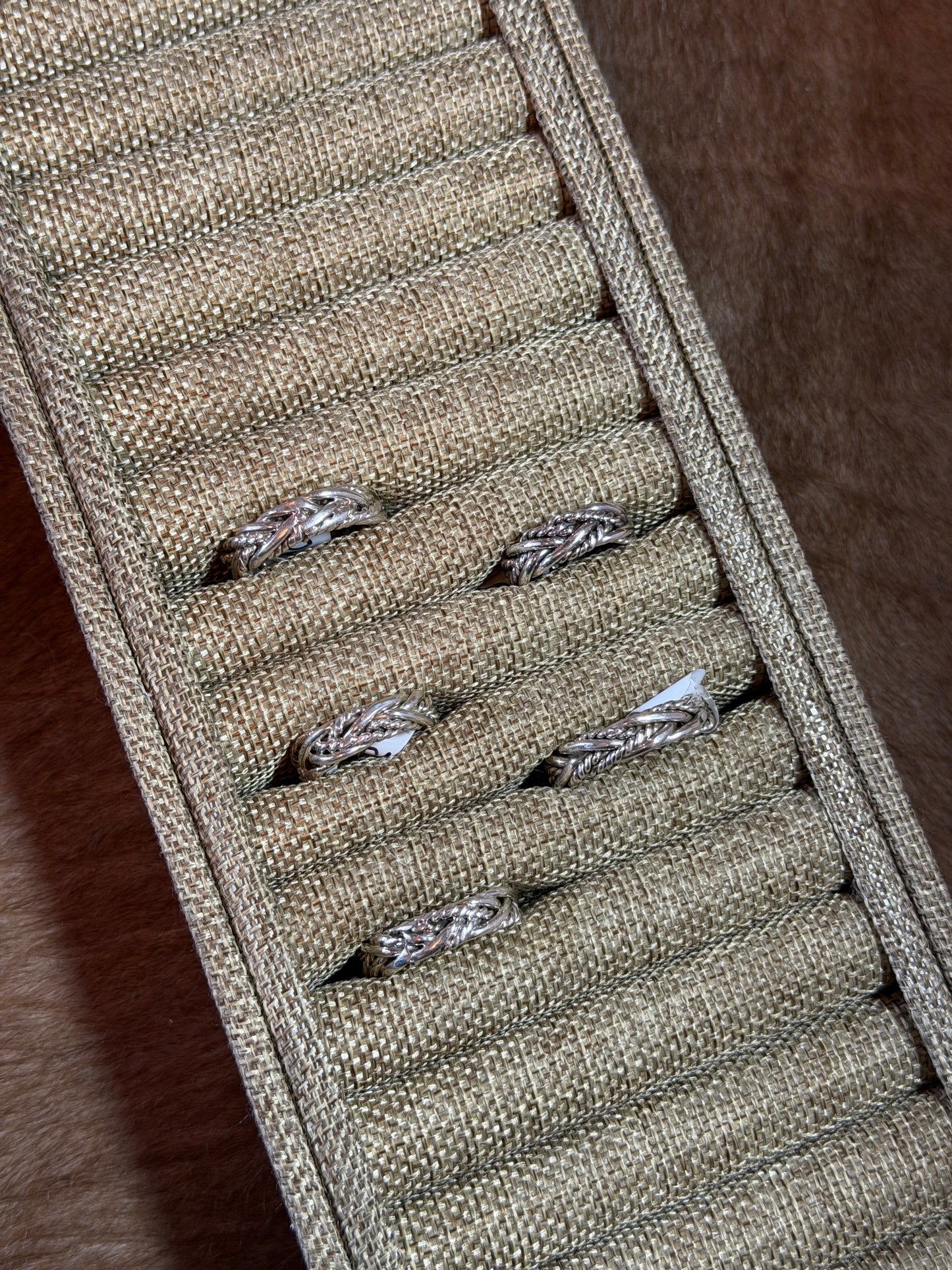 Braided Twist Wire Sterling Ring