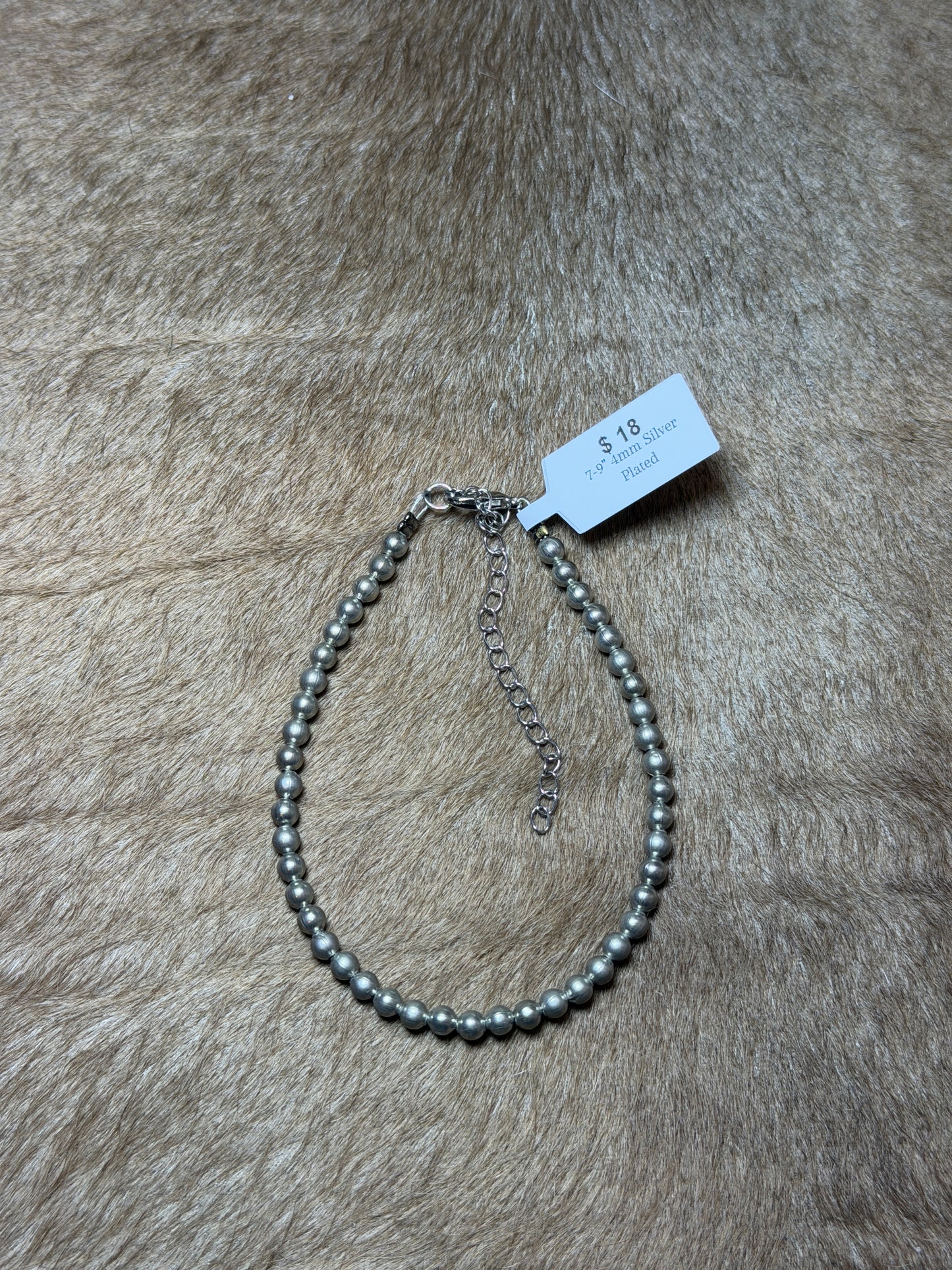 7-9" Silver Plated Bracelet