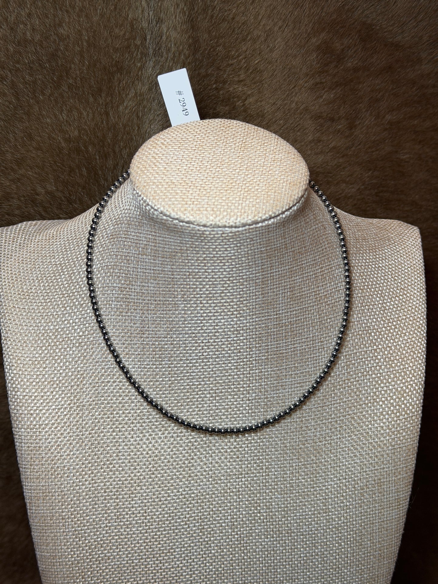 14-16" 3mm Sterling Pearl