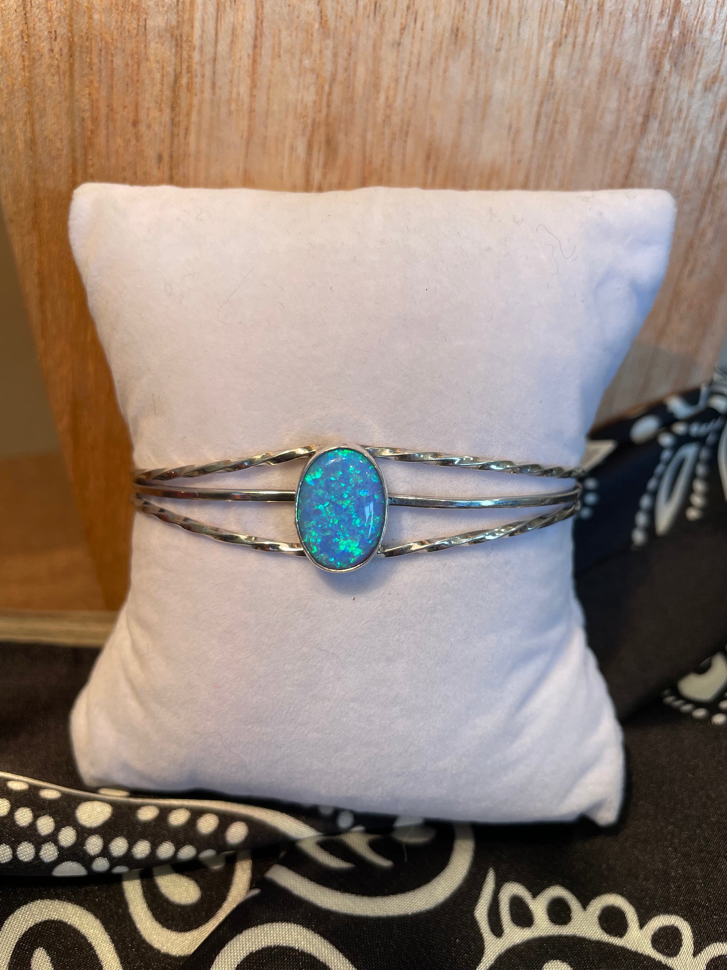 Blue Opal Cuff