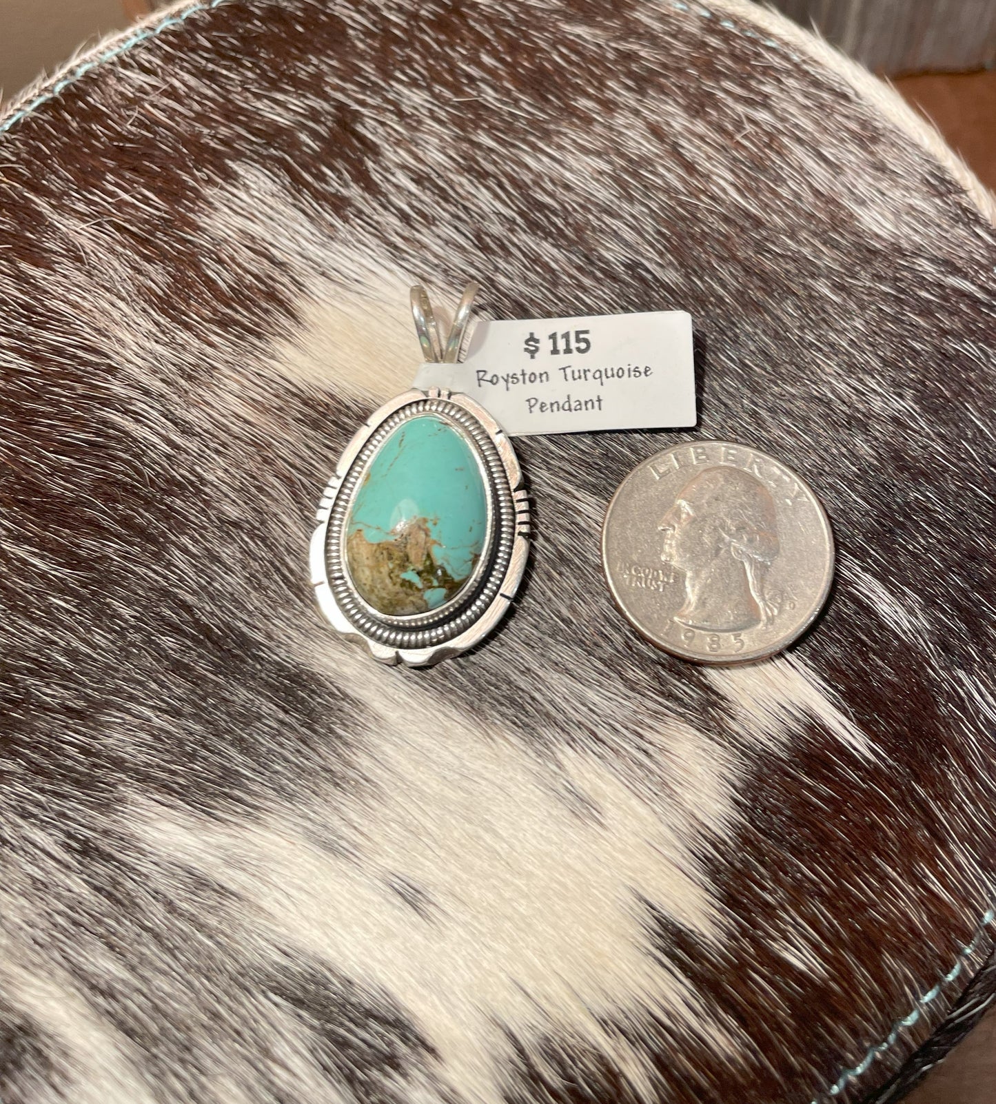 Royston Turquoise Pendant