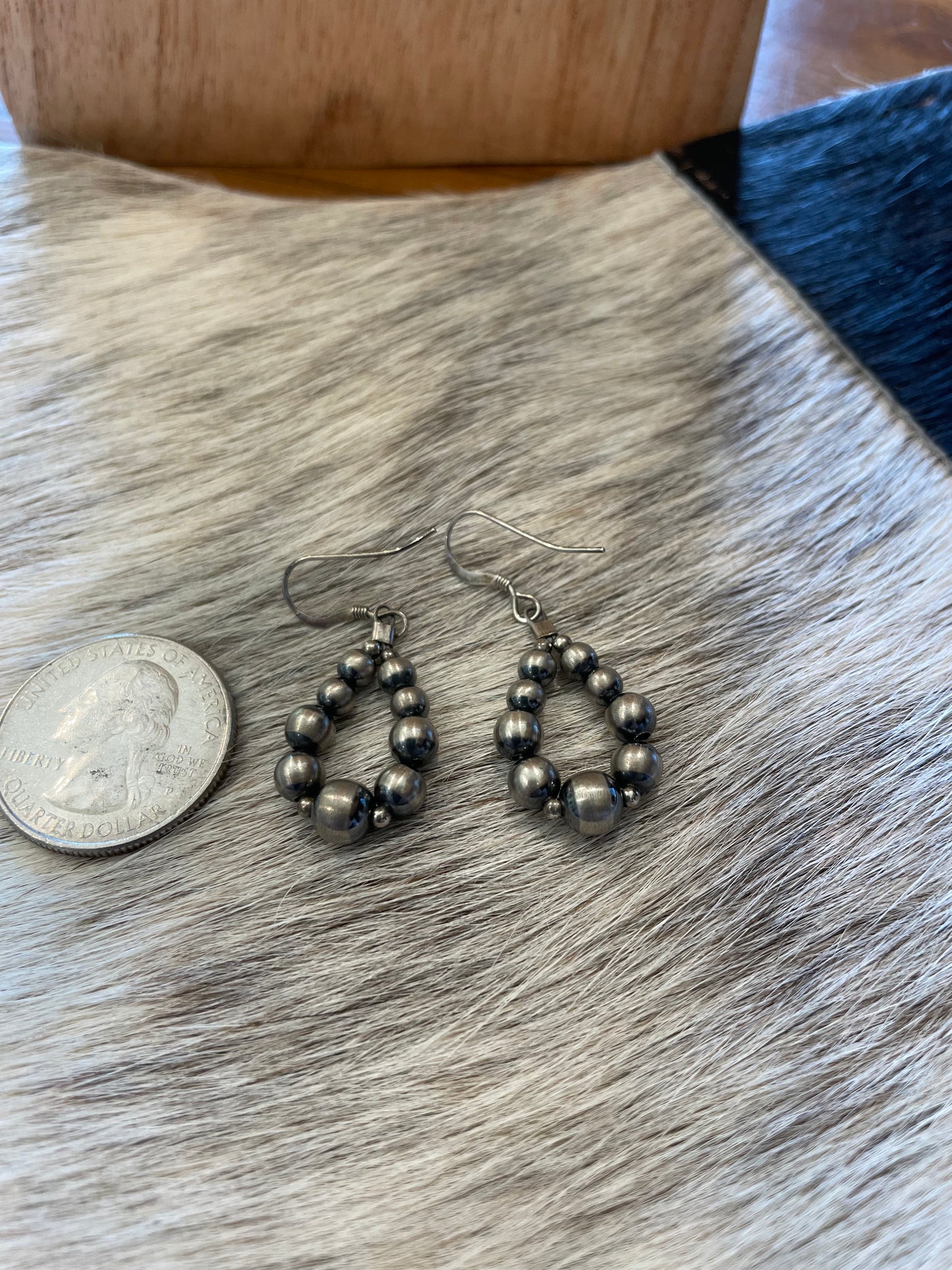 4-6mm Sterling Silver Pearl Hoop Earrings