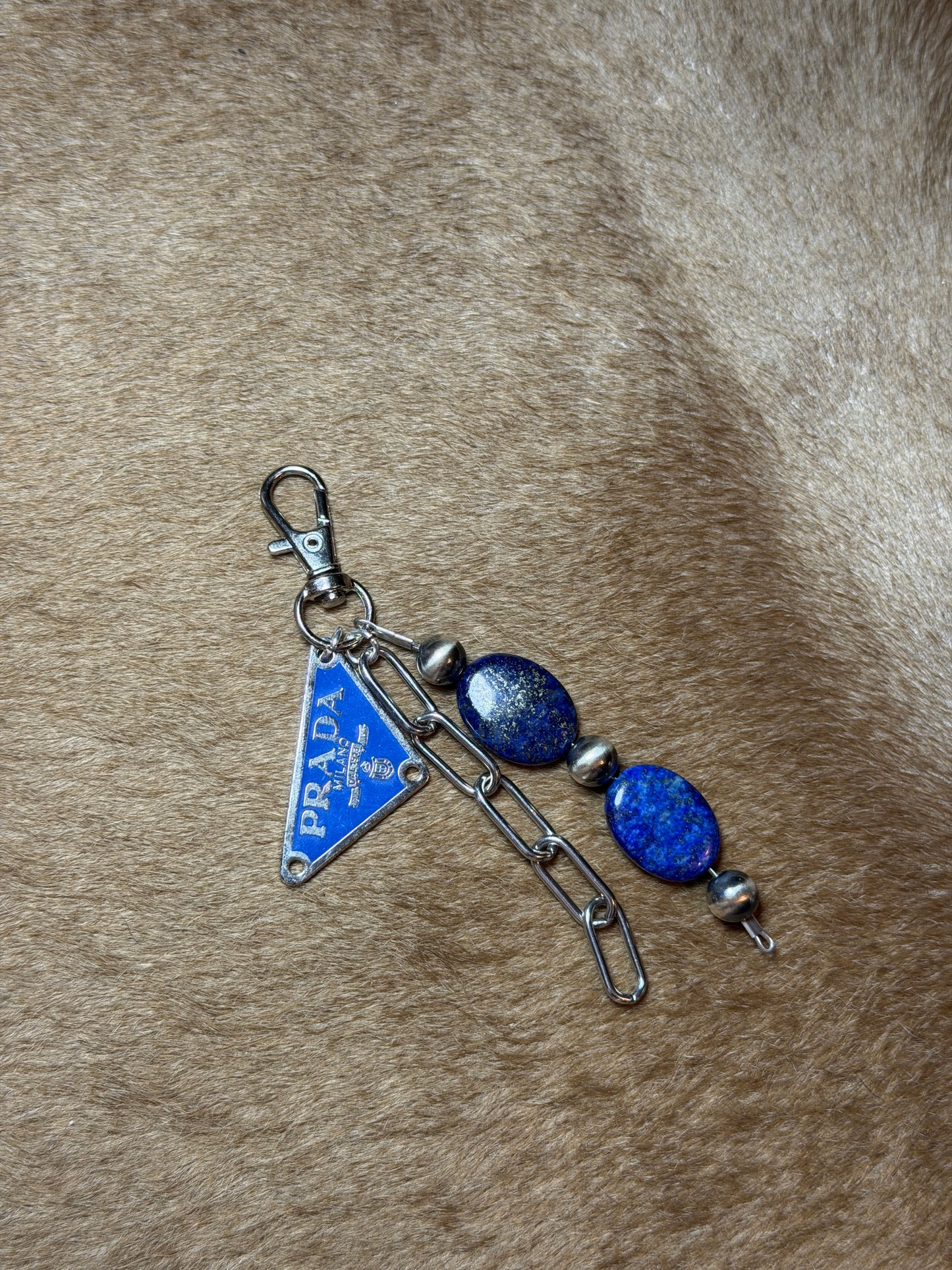 Blue Lapis Prada Bag Charm