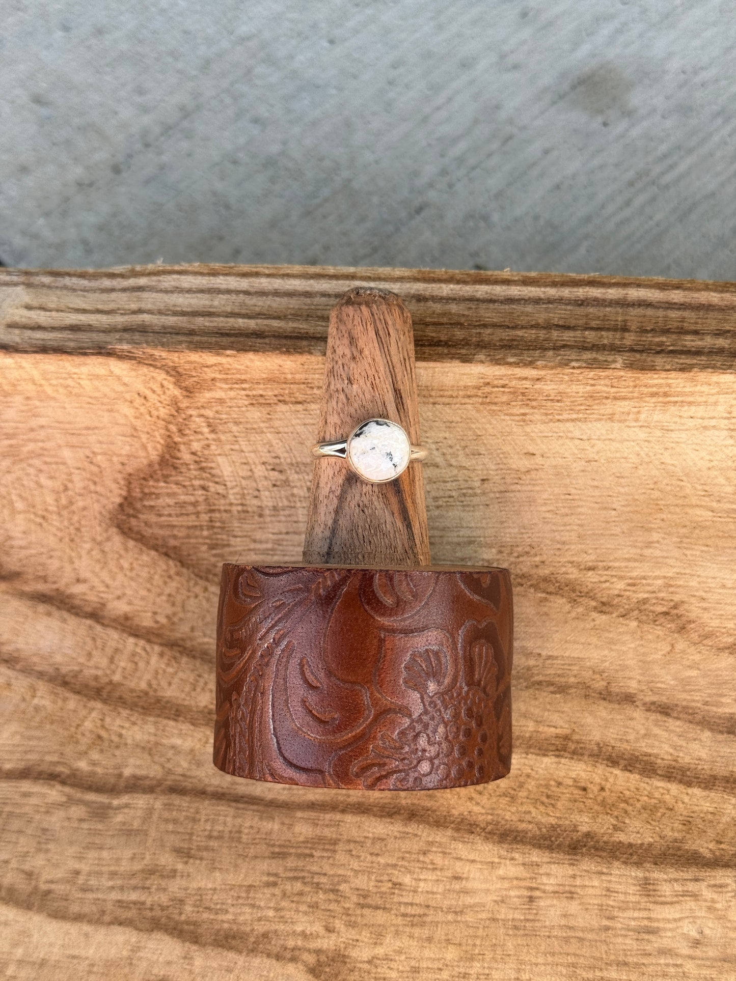White Buffalo Simple Ring