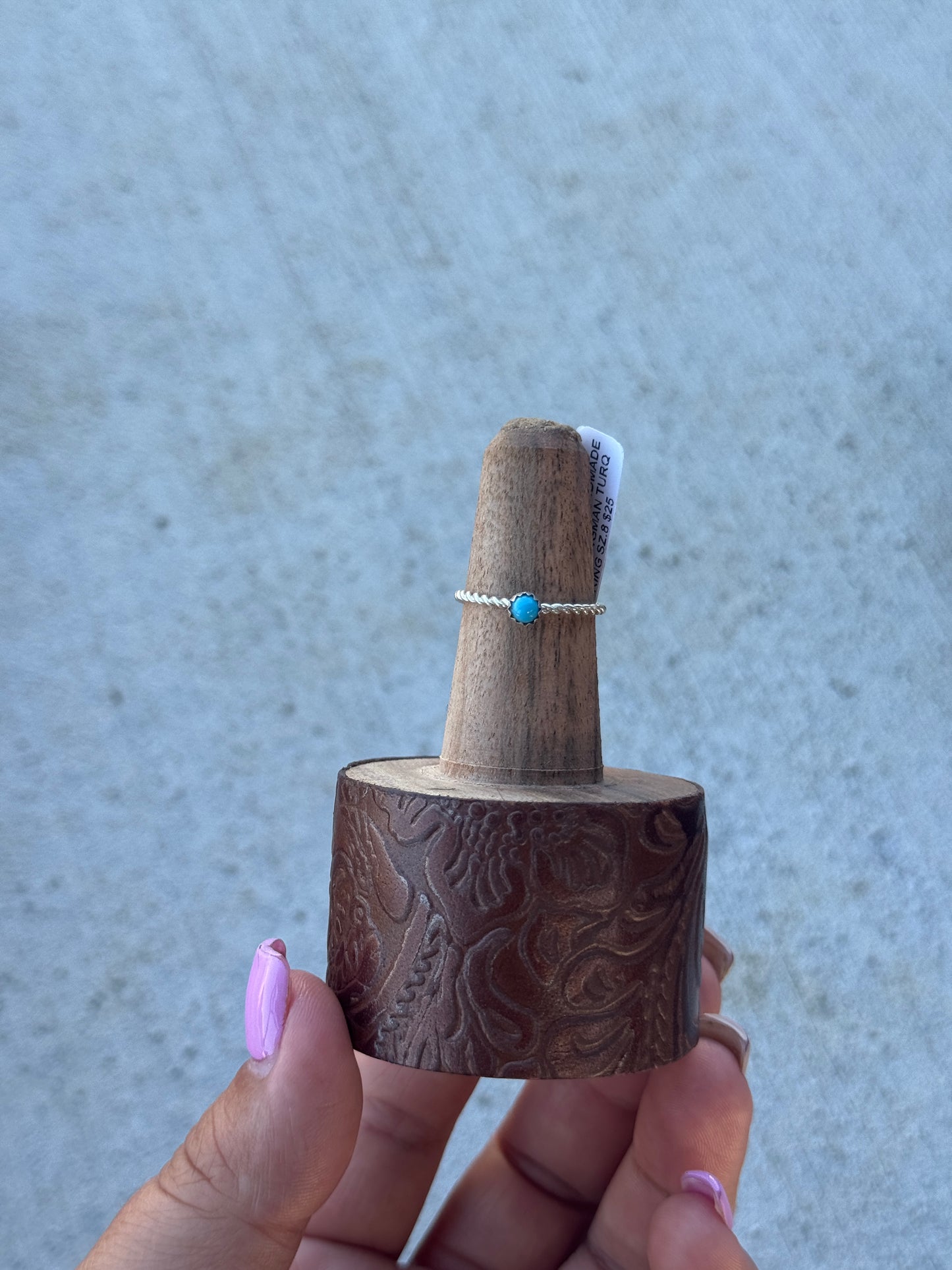 Kingman Turquoise Stacker Ring