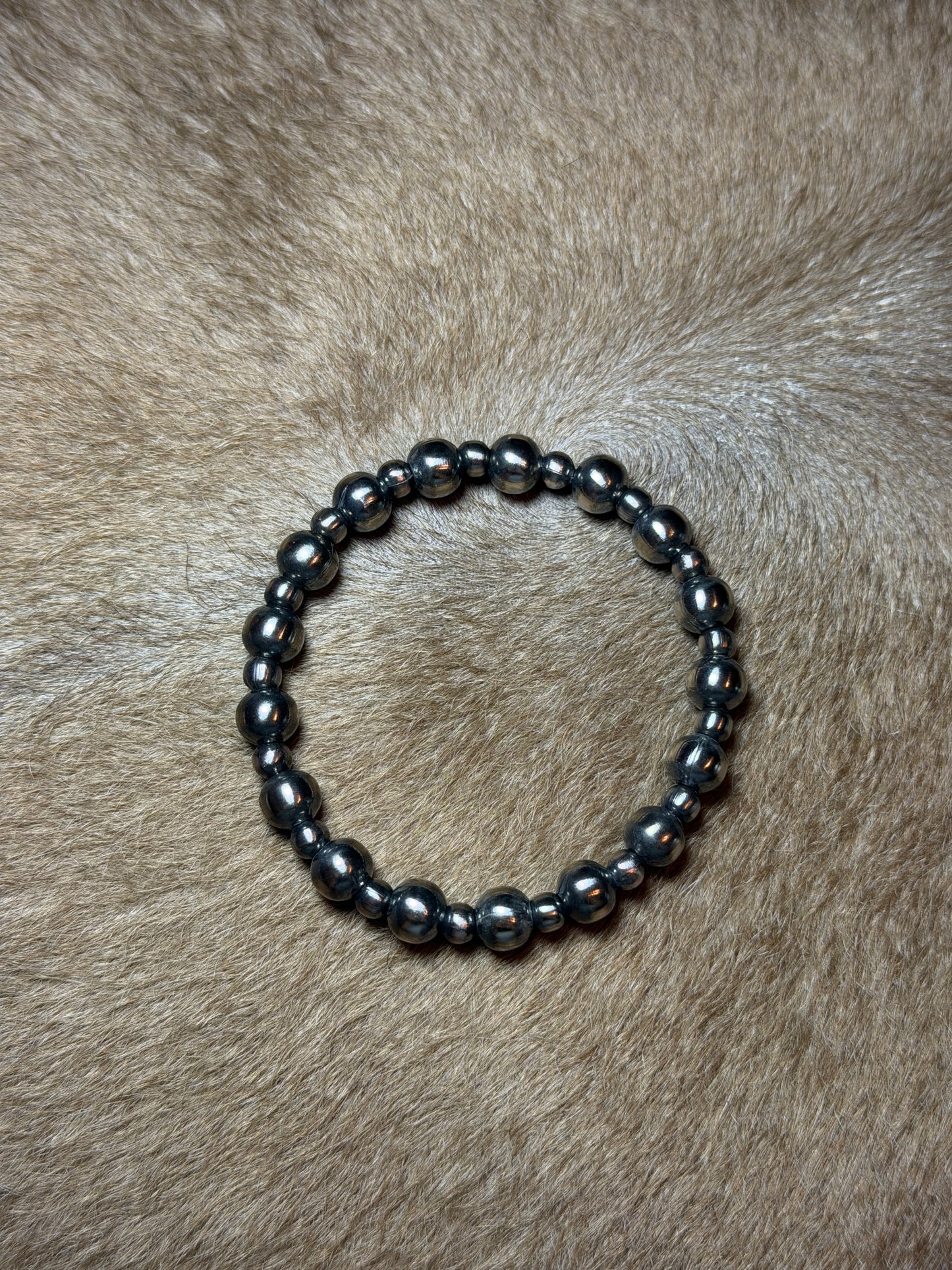5 & 8mm German Silver Stretchy