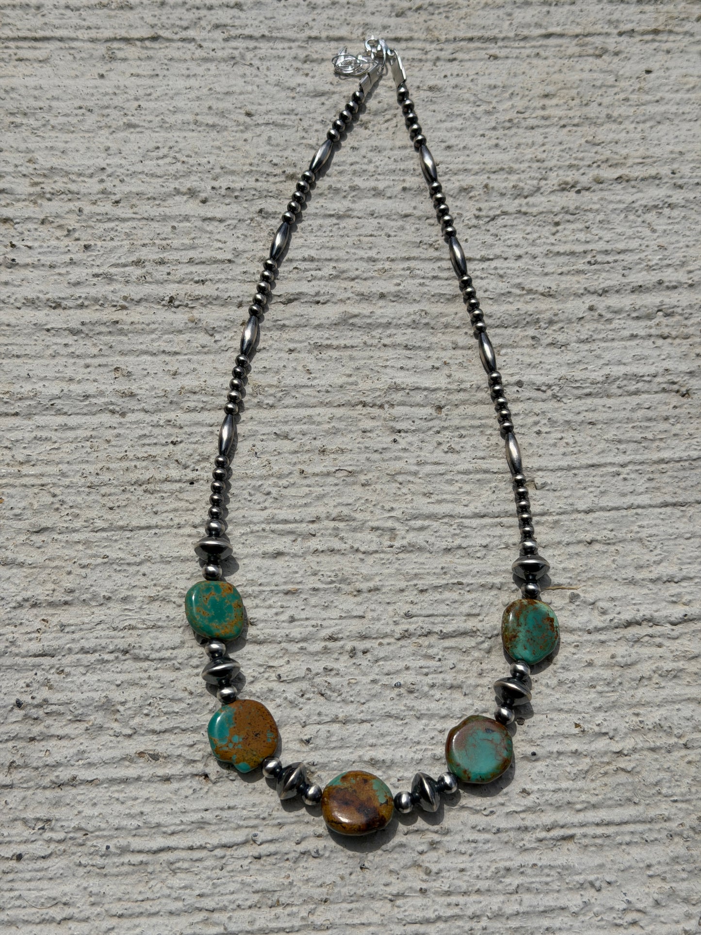 15-16.5" Pearl & Genuine Turquoise