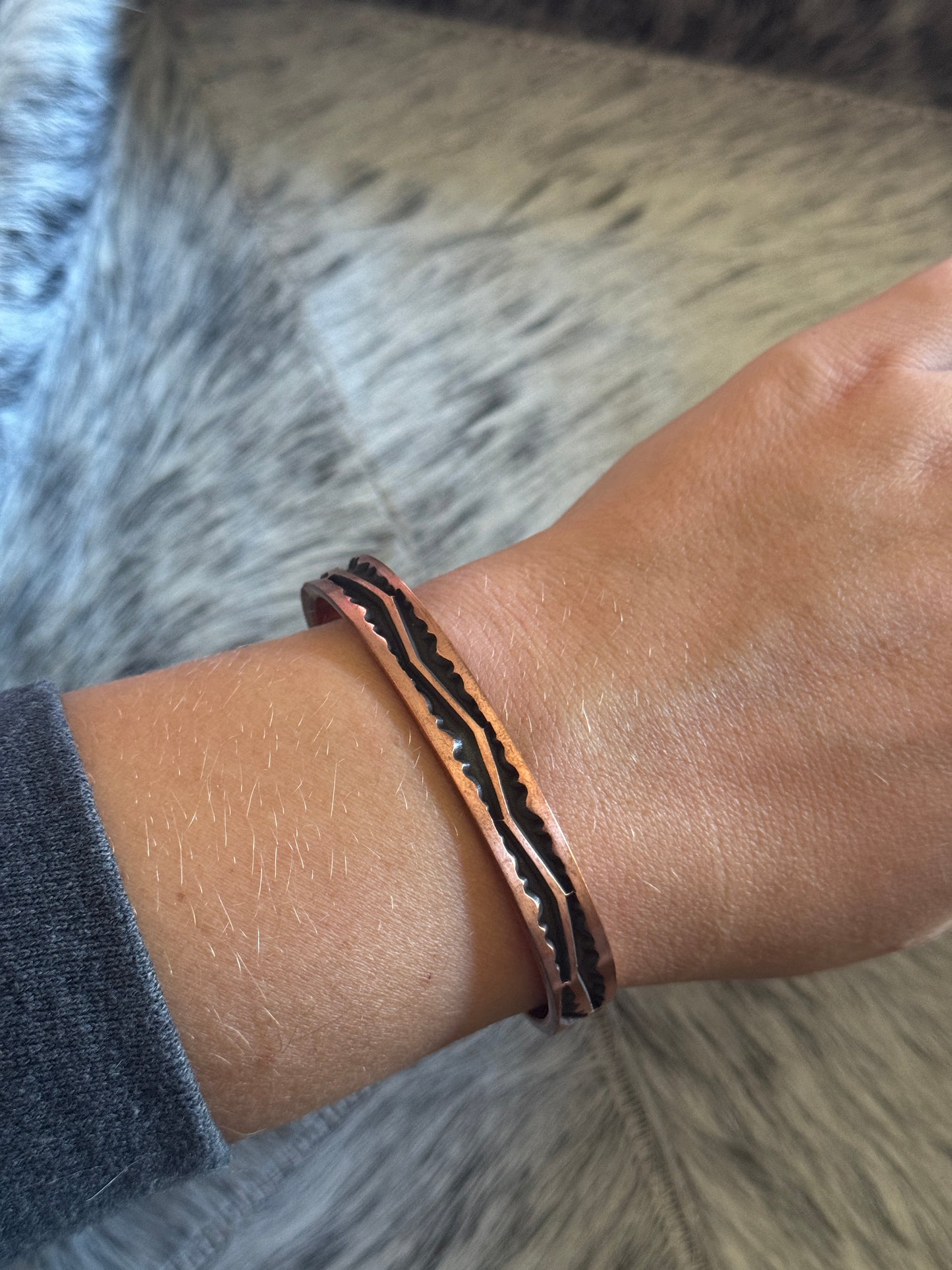 Copper Oxidized Cuff