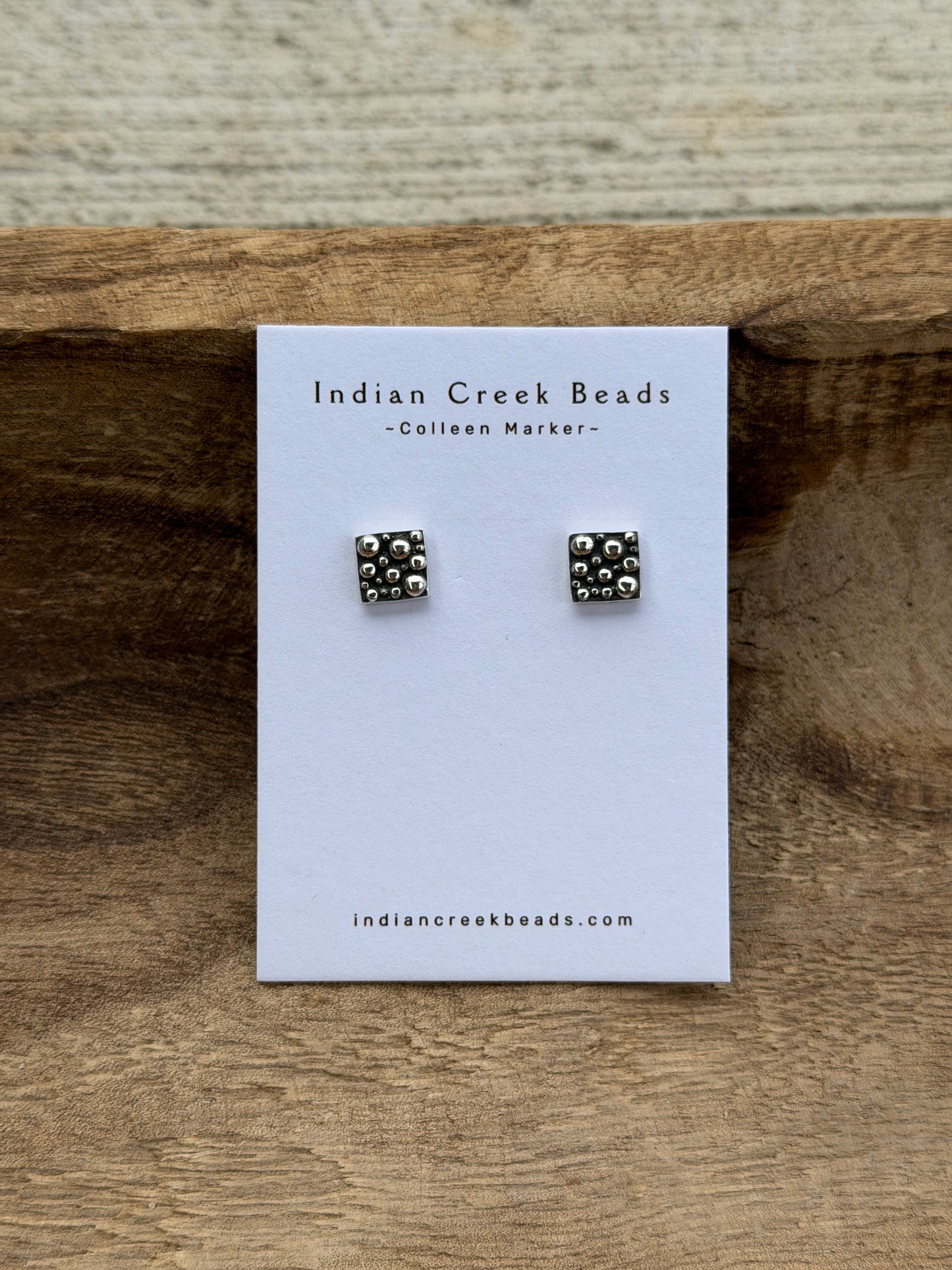 Multi Size Sterling Dot Earrings