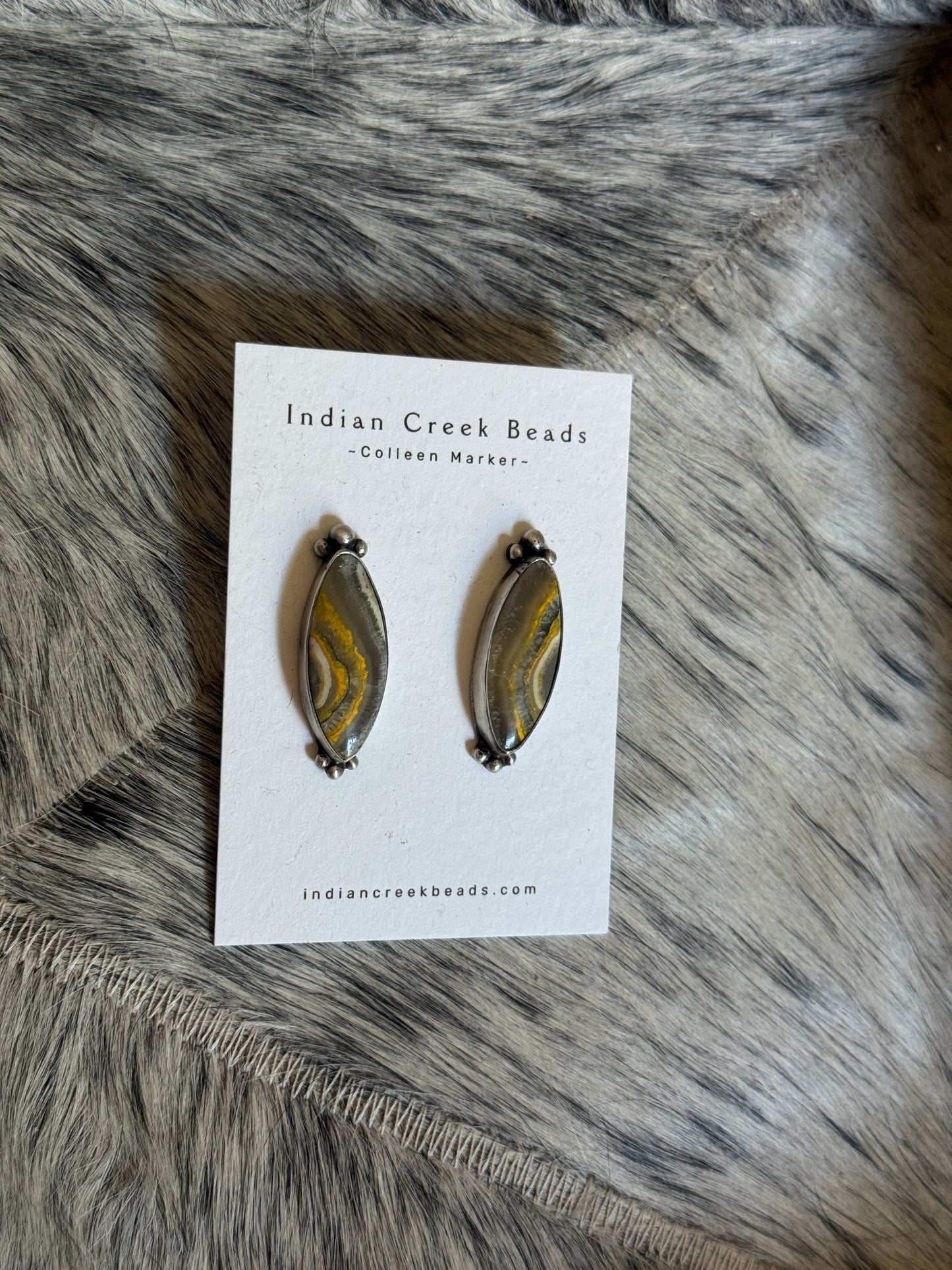 Bumblebee Jasper Earrings