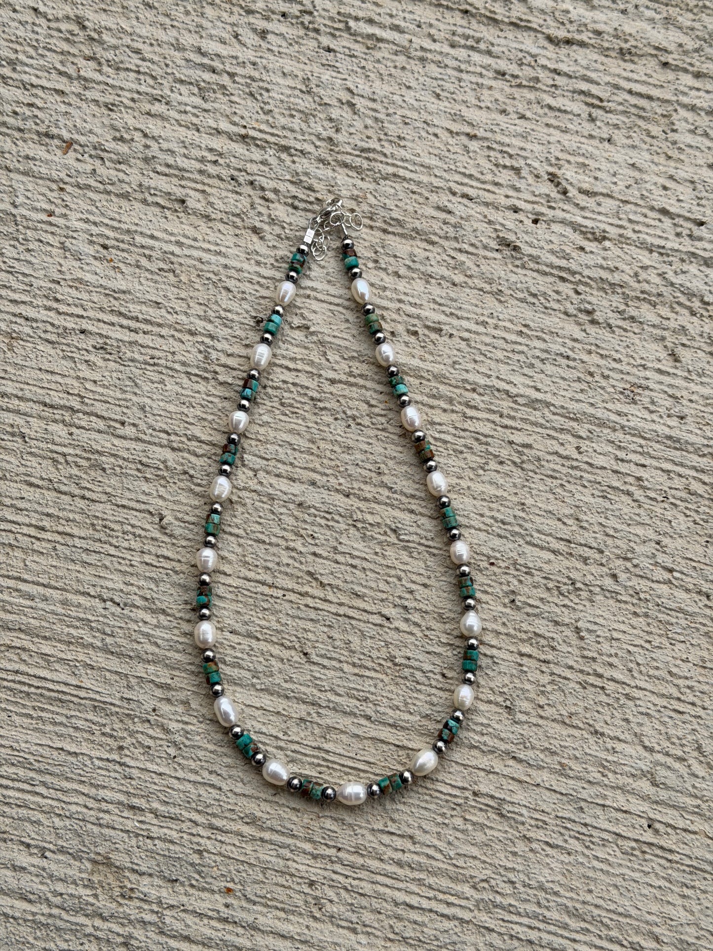 15-16.5" Hubei Turquoise & Freshwater Pearl
