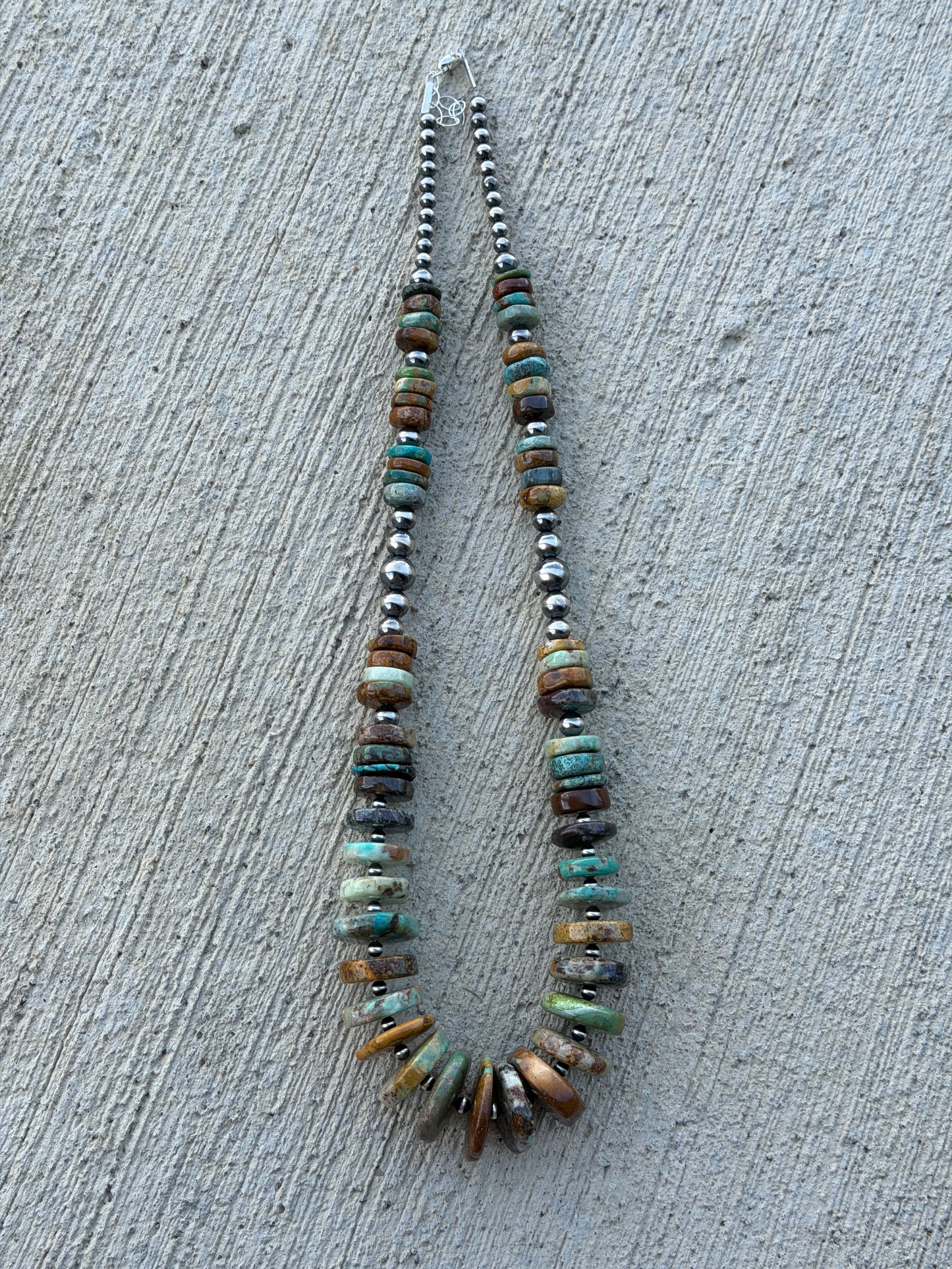 24.5-26" Graduated Genuine Turquoise