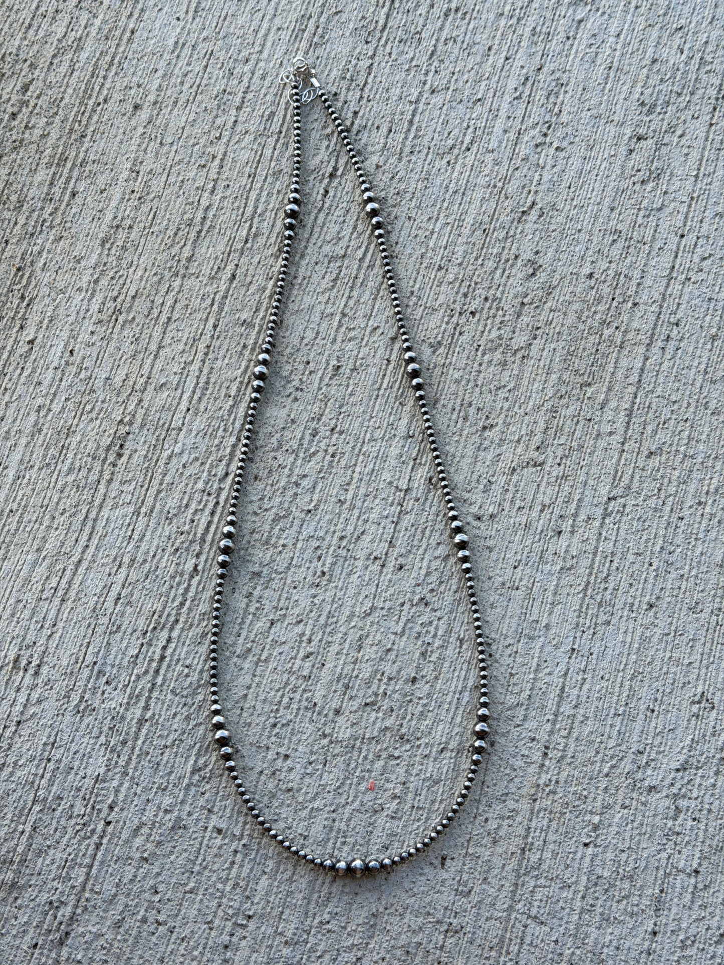 25.5-27" 3-6mm Sterling Pearls