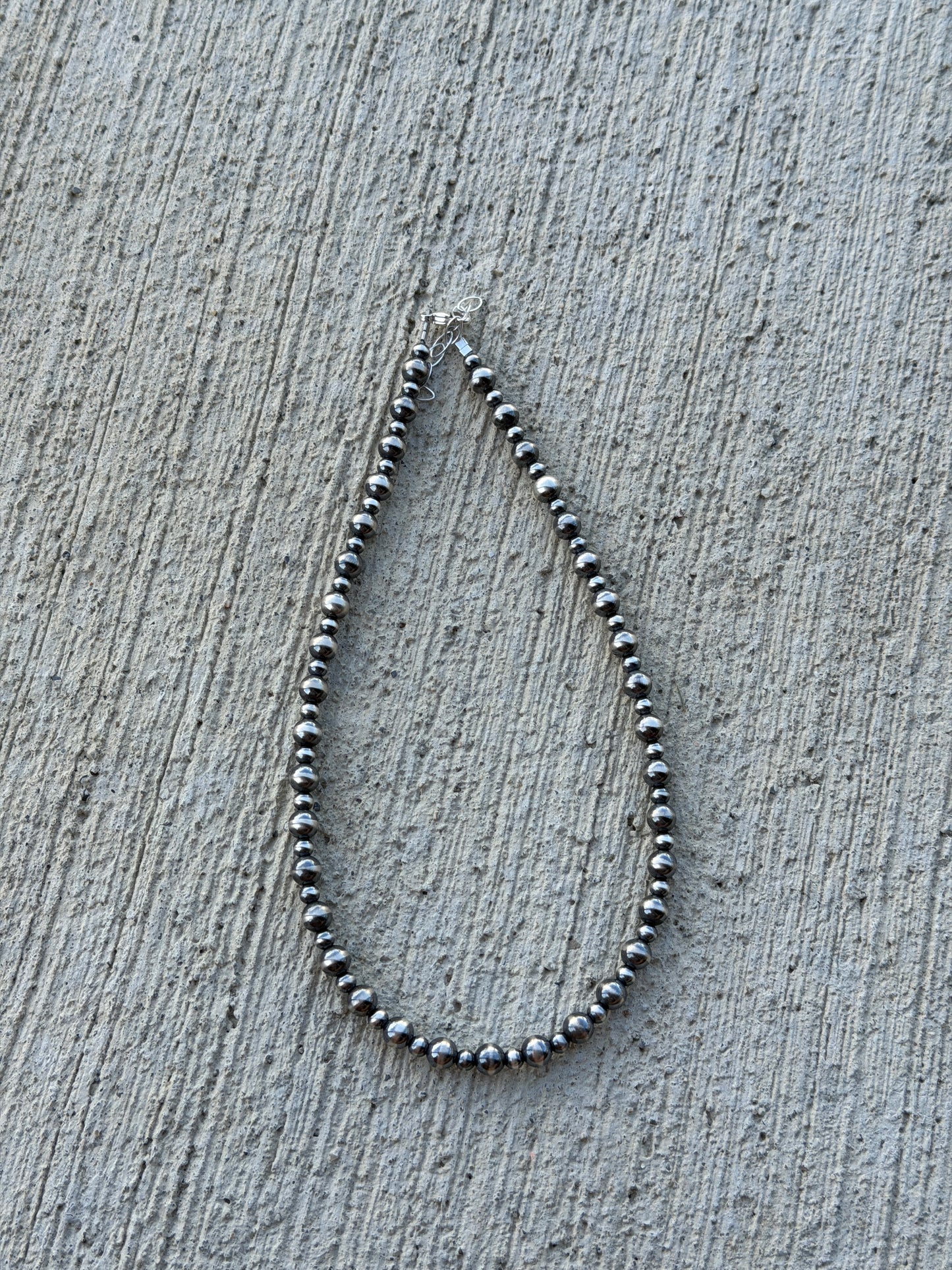 15-16.5" 4 & 6mm Sterling Pearl