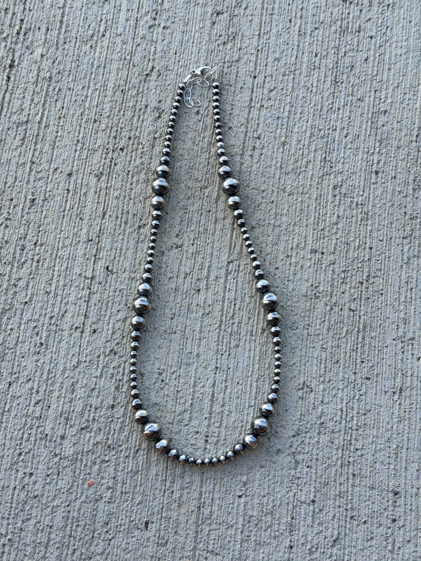 19-20.5" 4-10mm Sterling Pearls