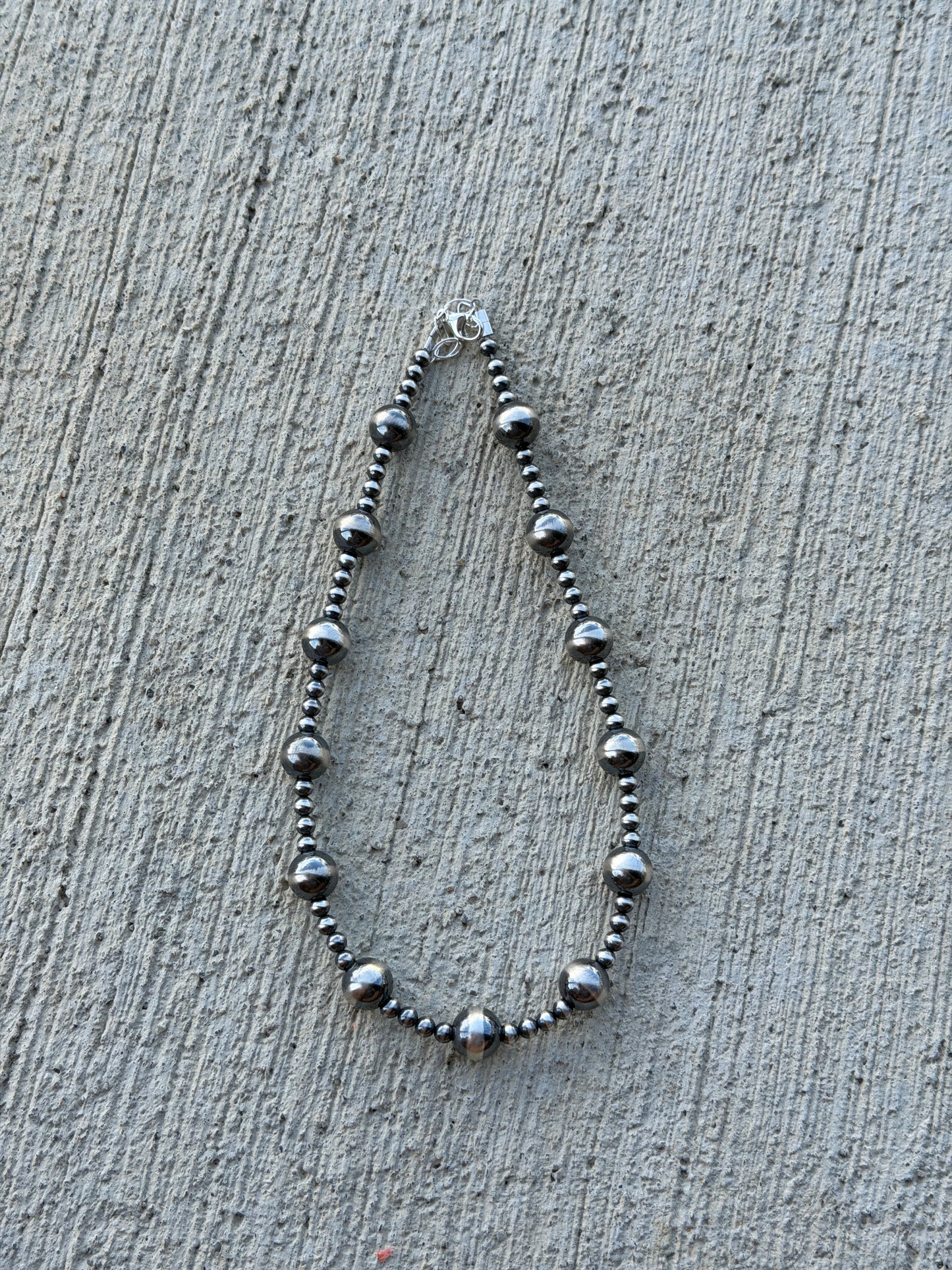 14.5-16" 4 & 10mm Sterling Pearl