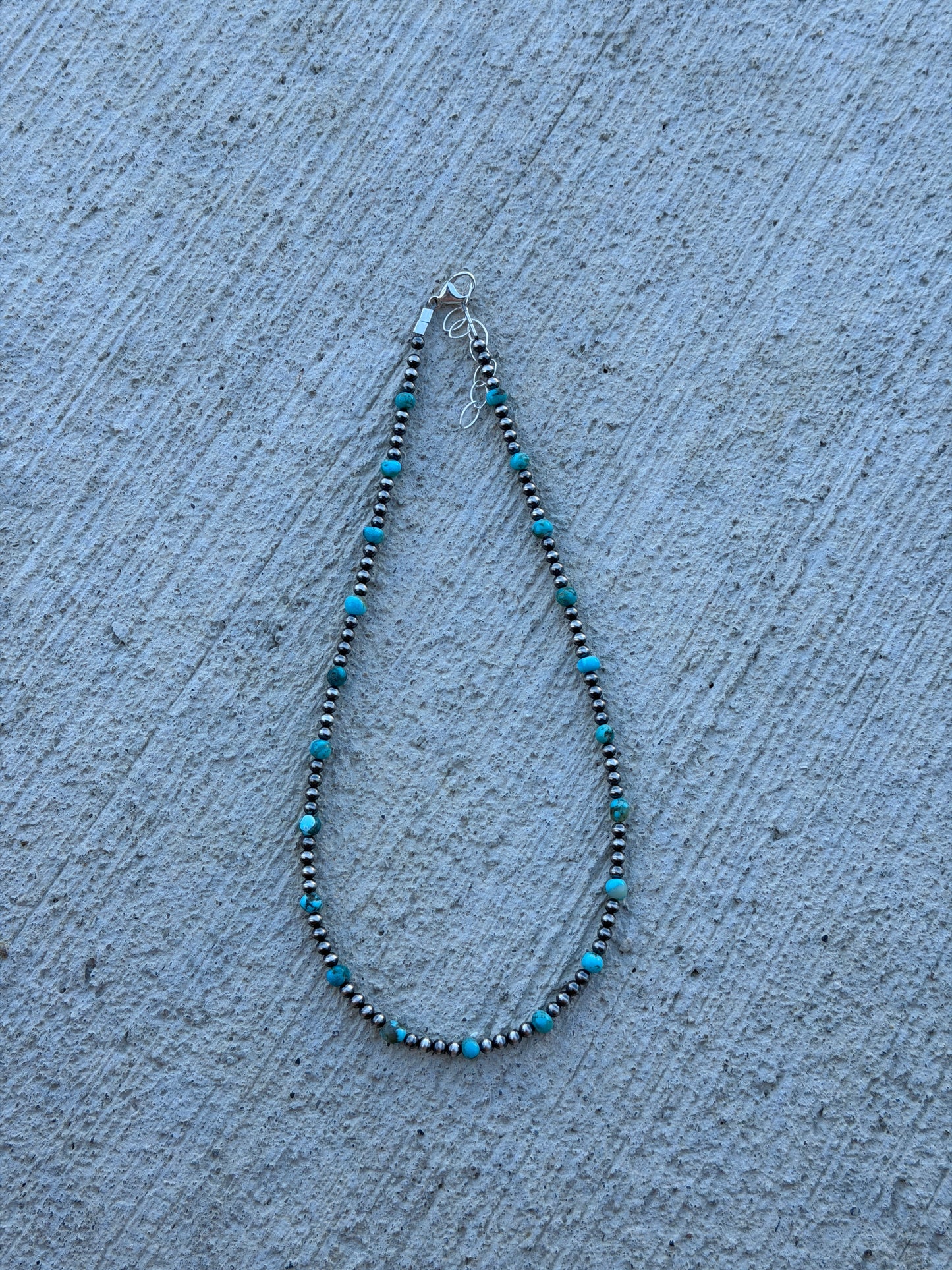 14-15.5" Pearl & Turquoise