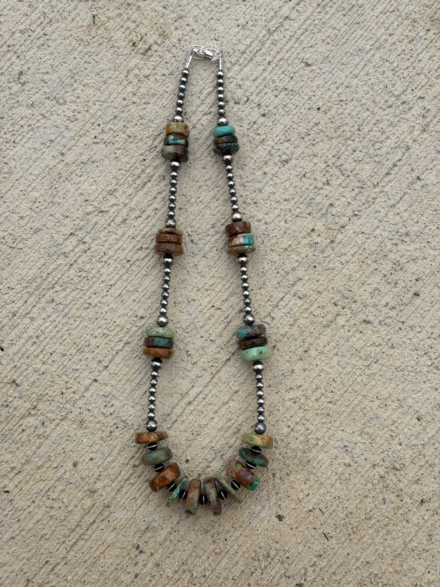 18.5-20" Pearl & Genuine Turquoise