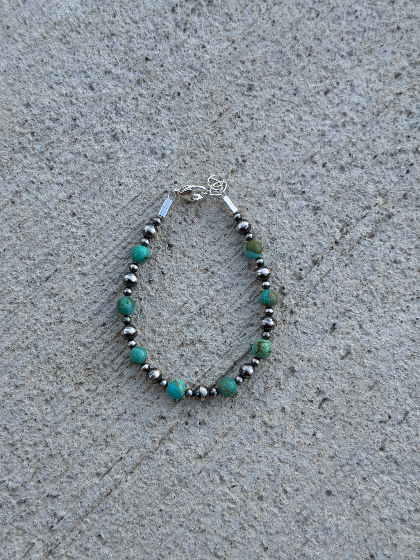 6.5-7" Pearl & Kingman Turquoise