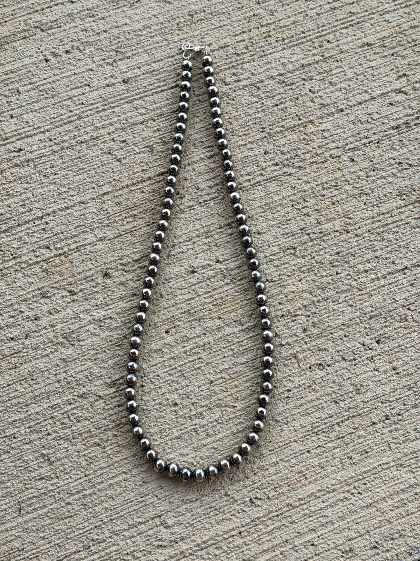 24" 8mm Silver Plated