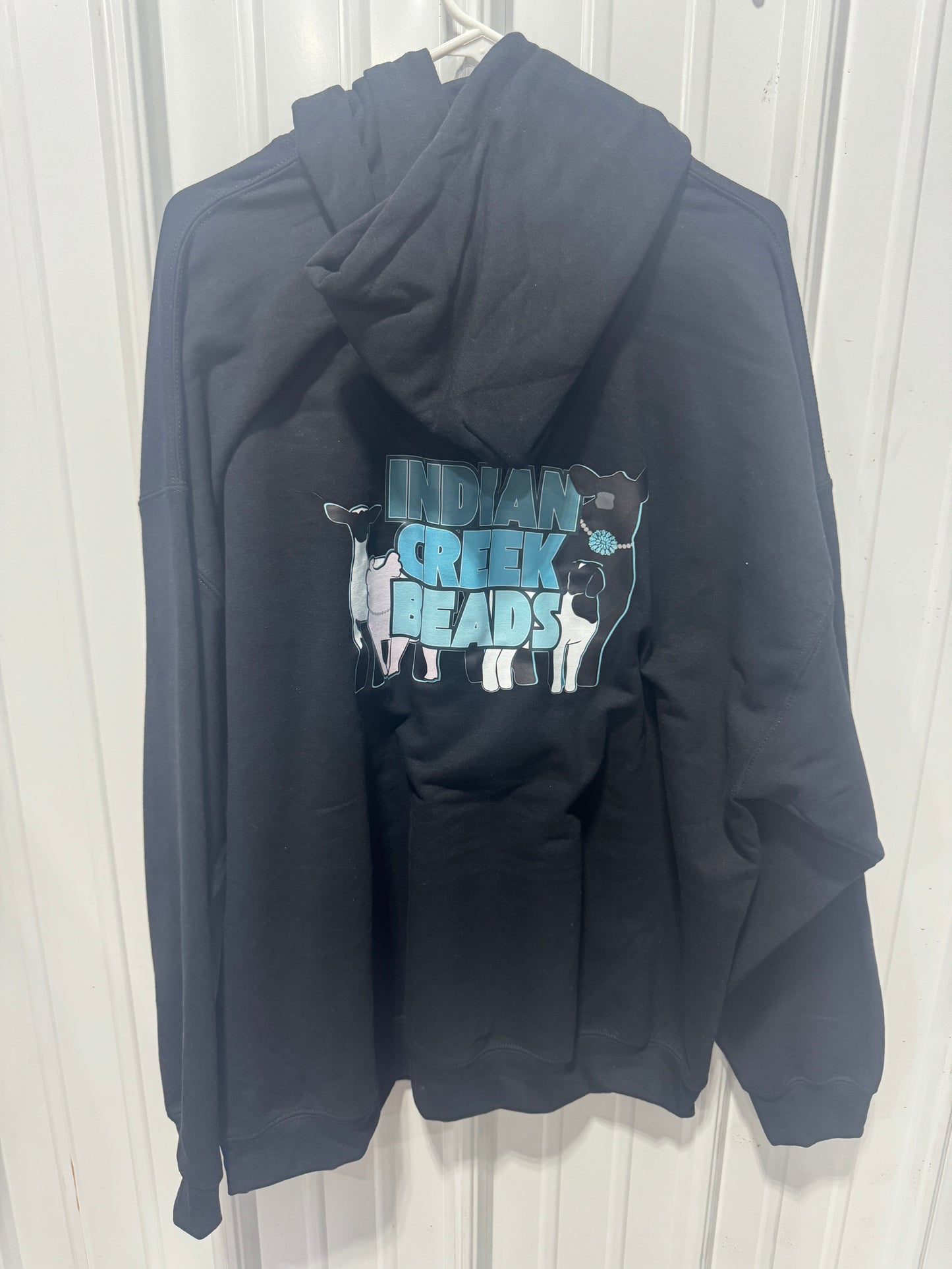 Black Logo Gildan Hoodie