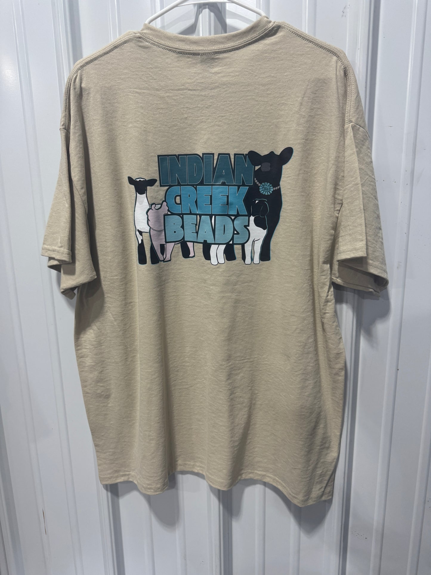 Tan Logo Gildan T-Shirt