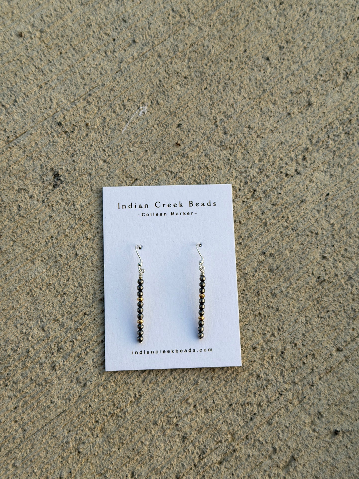 Sterling Pearl & Gold Earrings