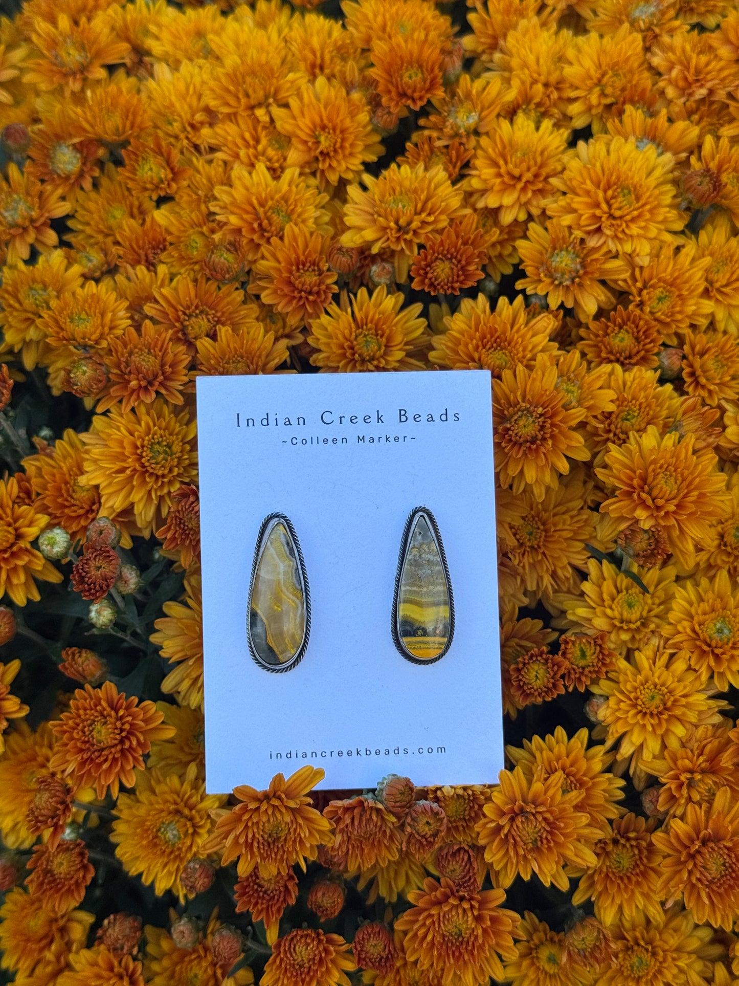 Bumblebee Jasper Earrings
