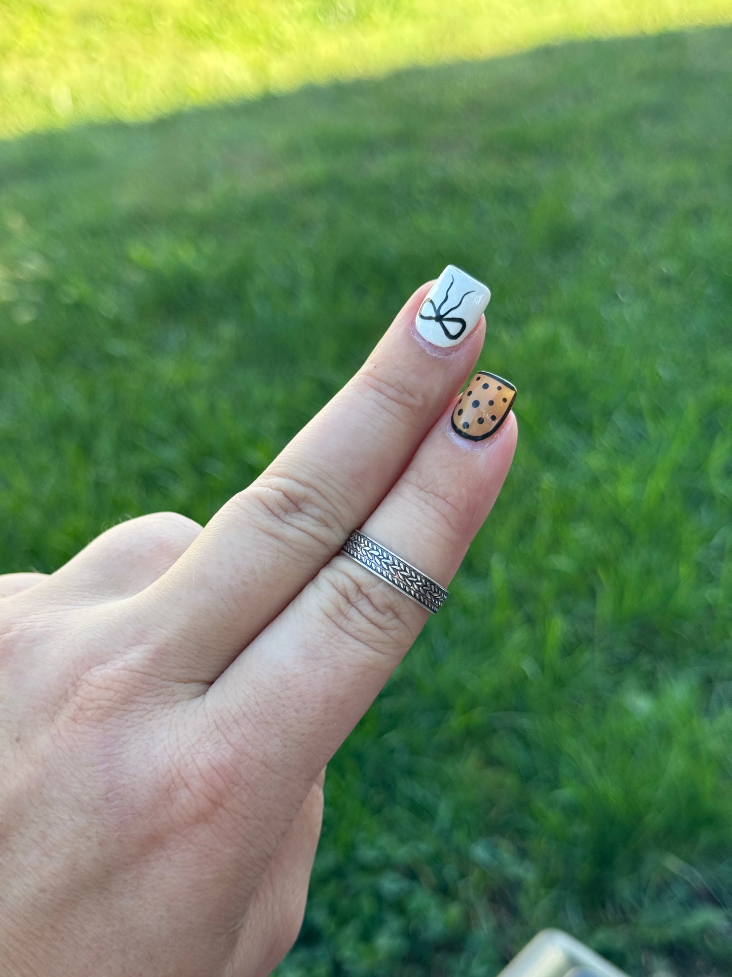 Sz 8.5 Detail Stacker Ring