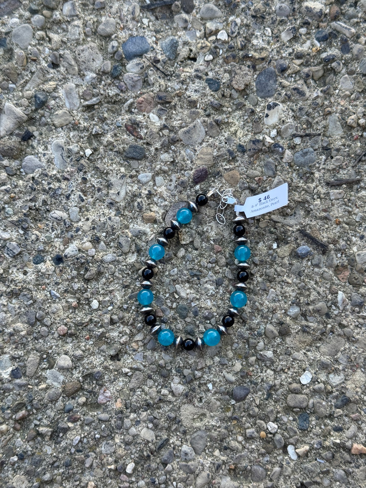 8-9" Black Onyx & Ammonite