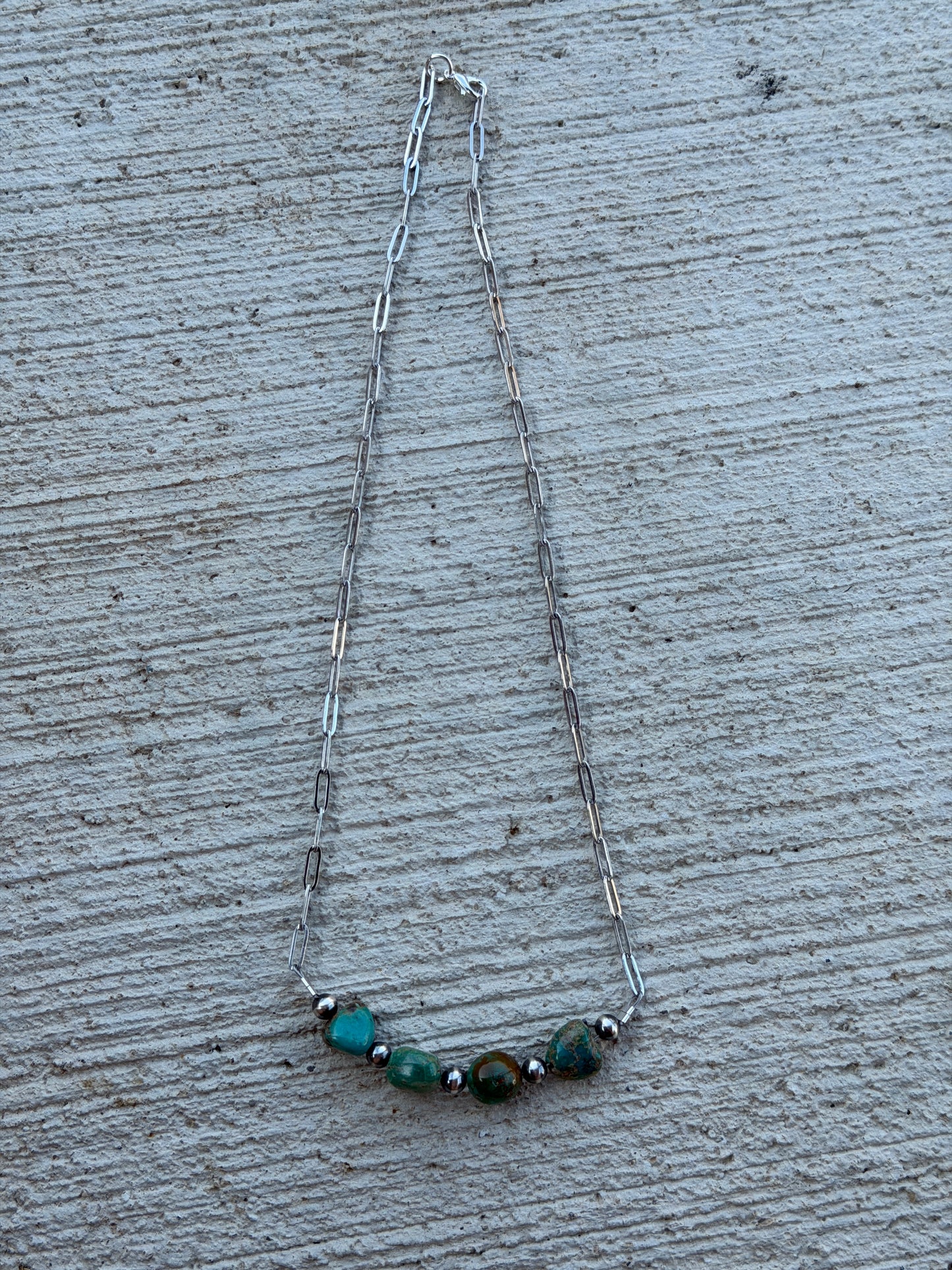 18" Turquoise & Pearl BN
