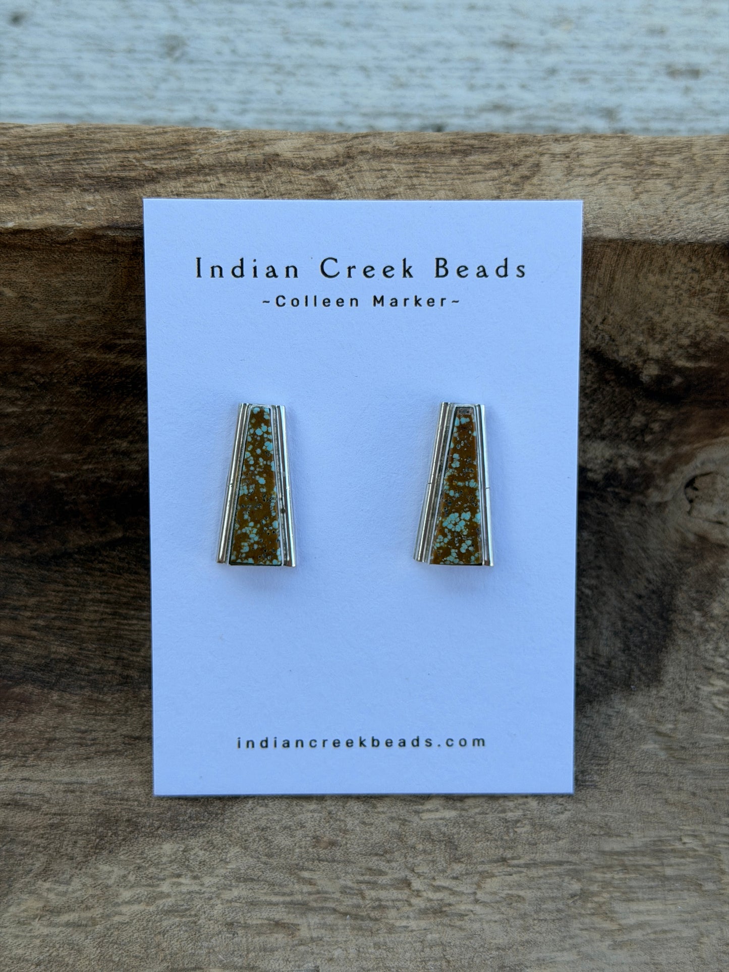 Number 8 Turquoise Earrings