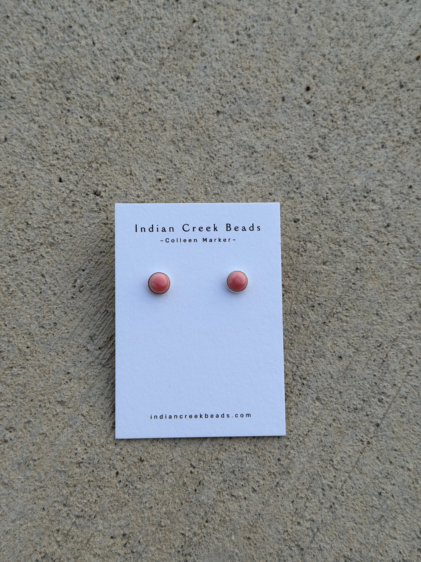 8mm Pink Conch Studs