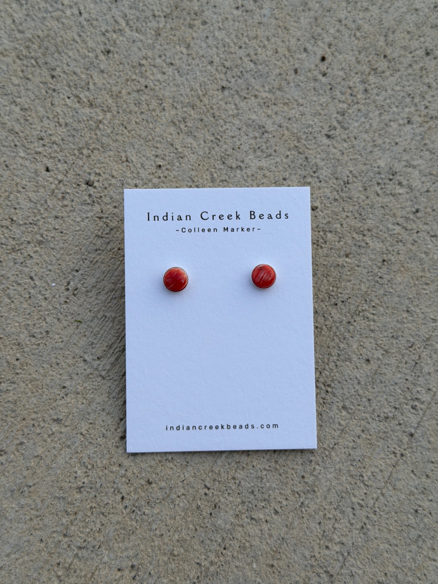 8mm Red Spiny Studs