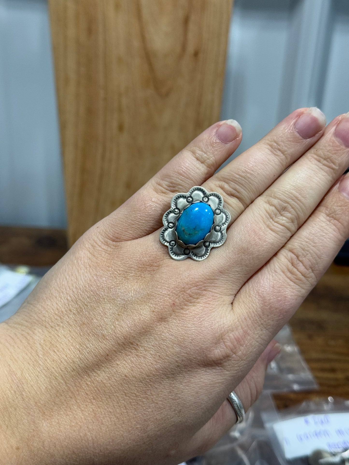 Kingman Turquoise Adjustable Ring