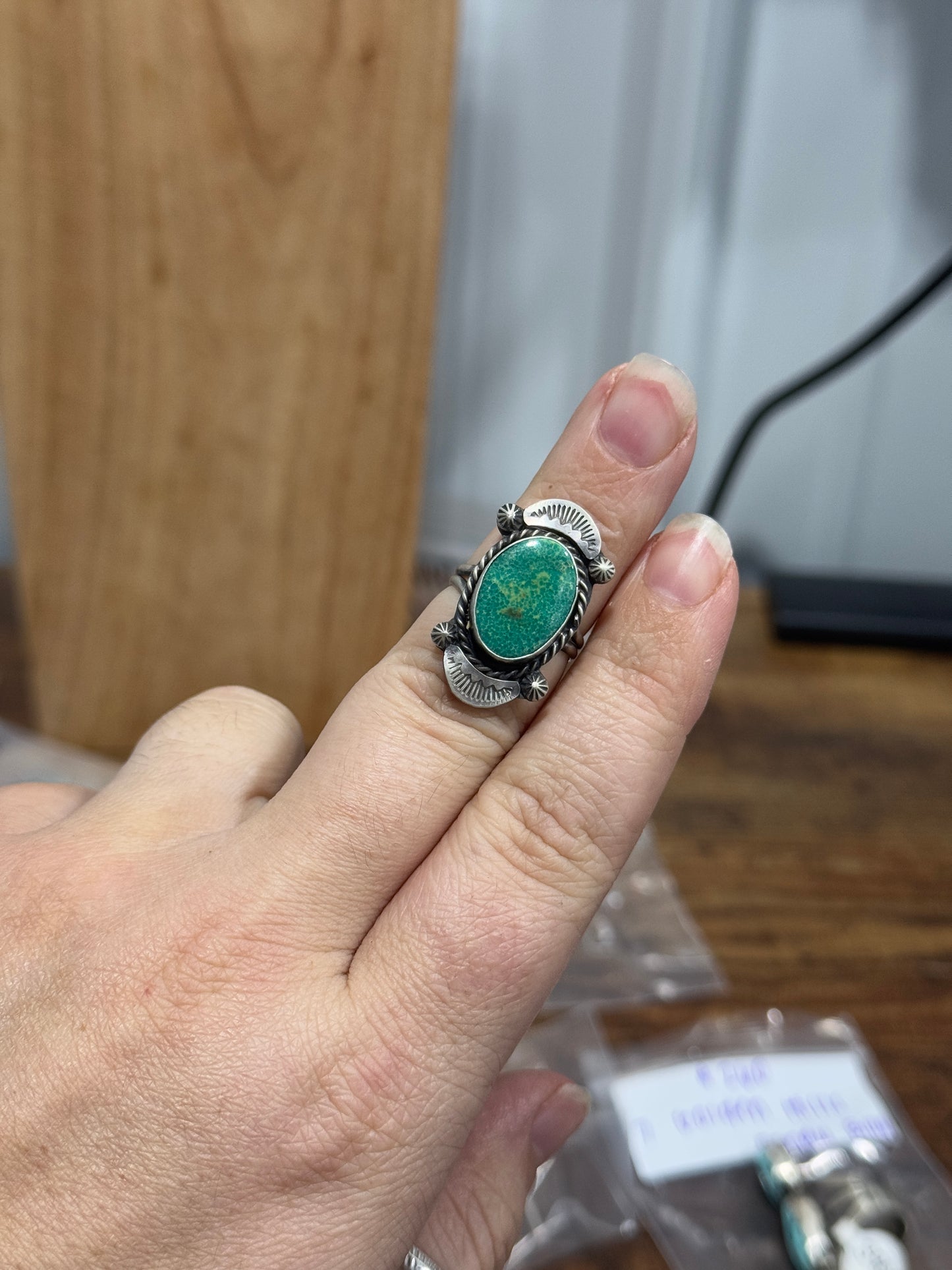 Turquoise Detail Ring Size 7.25