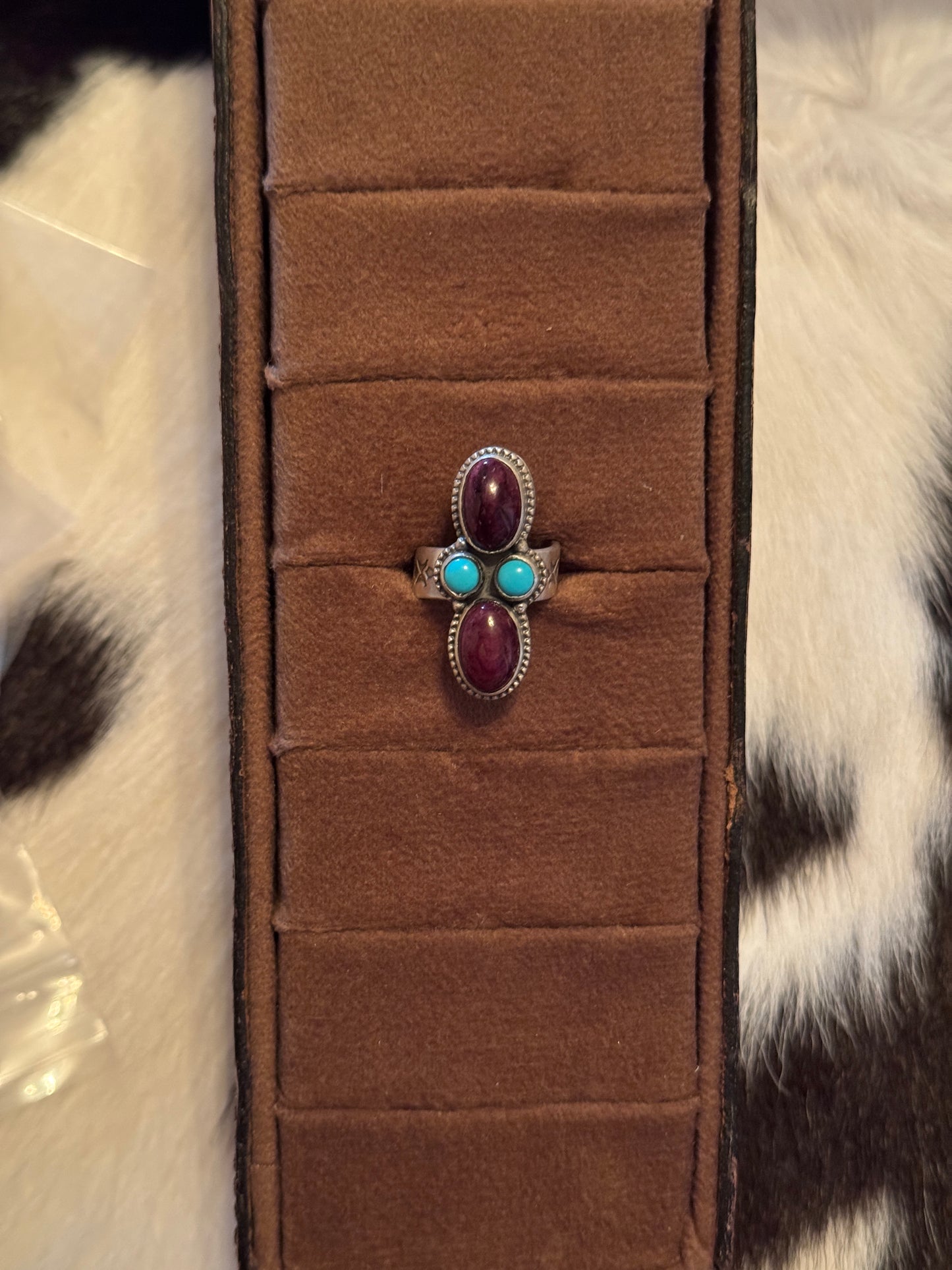 Adjustable Spiny/Turquoise ring