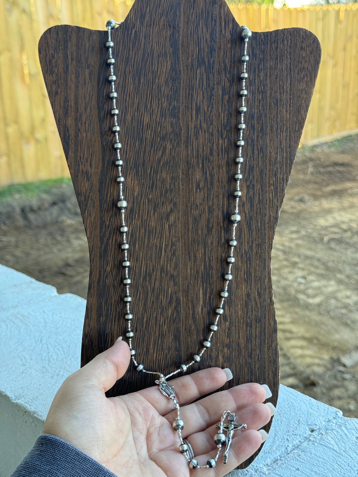 28” Navajo Pearl Rosary