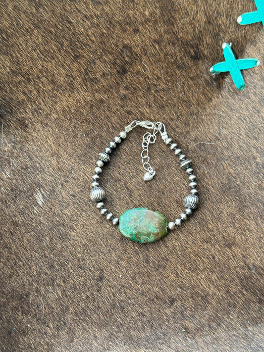 6.5-8” Pearl & Turquoise