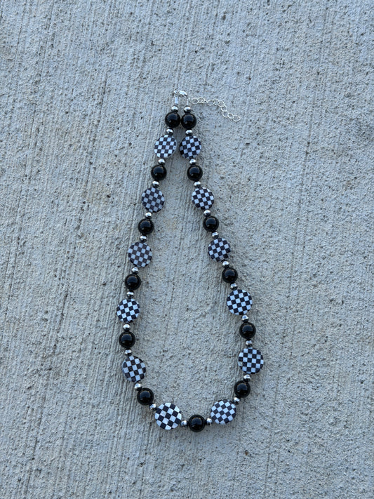 18-19.5" Black Onyx & Checkered