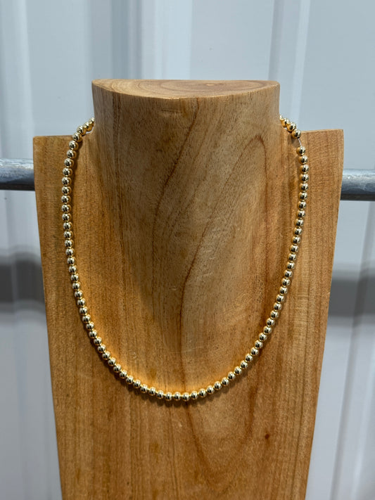 18" 5mm Gold Beads