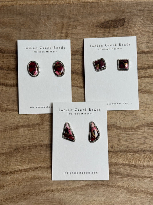Rose Dahlia Earrings