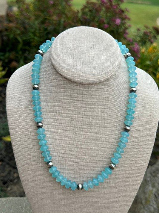 20" Blue Chalcedony